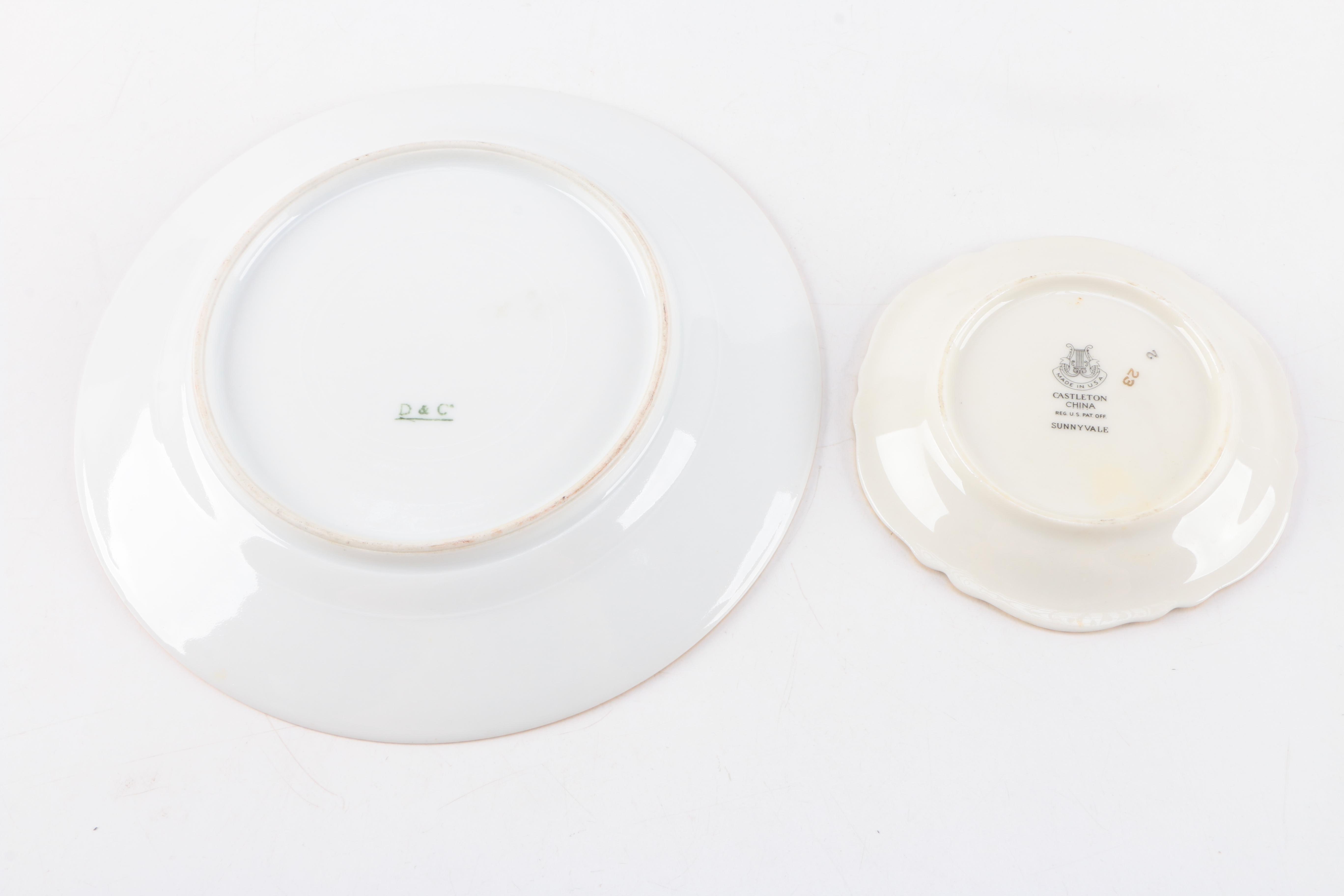 Assorted Porcelain Plates