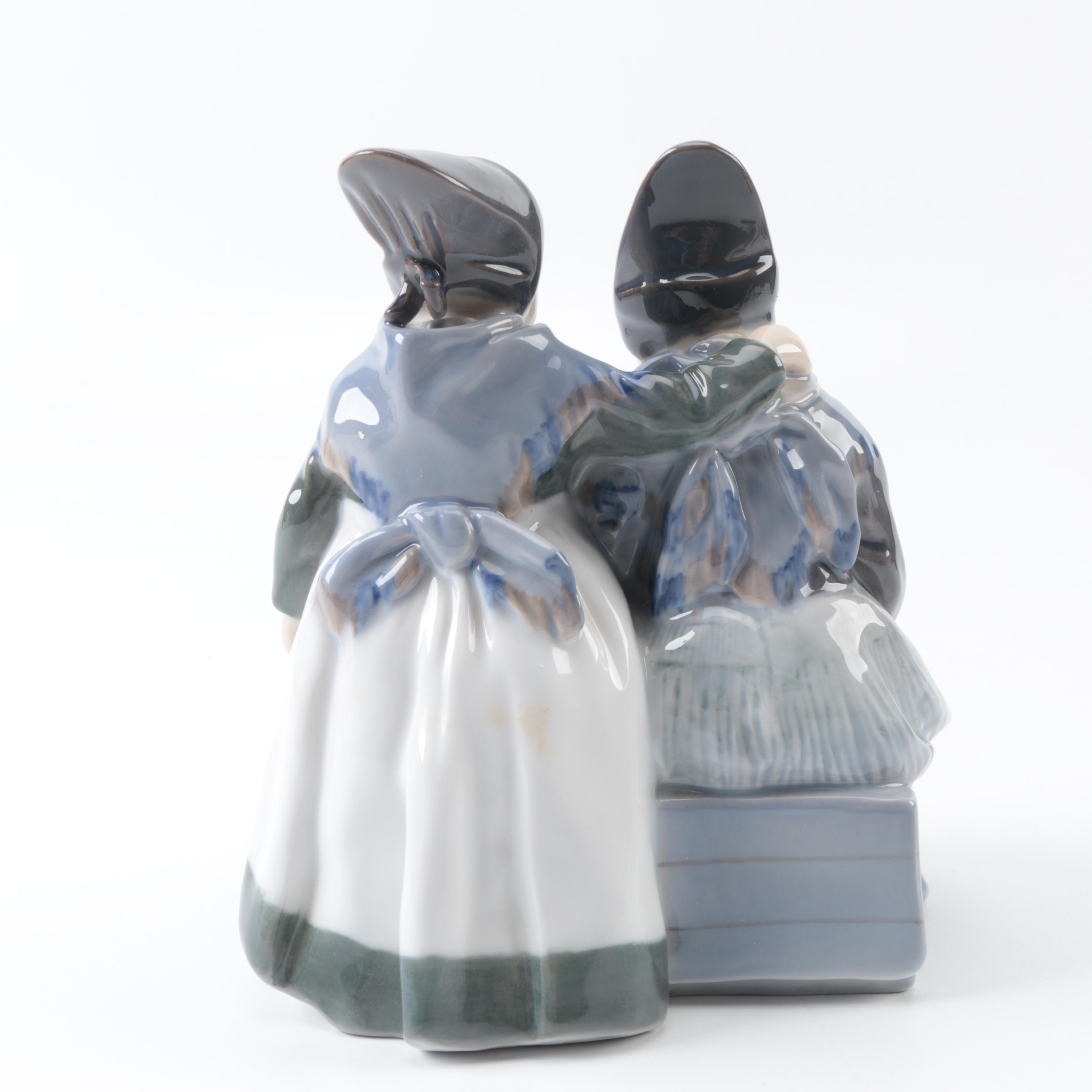 Royal Copenhagen Reading Children Figurine