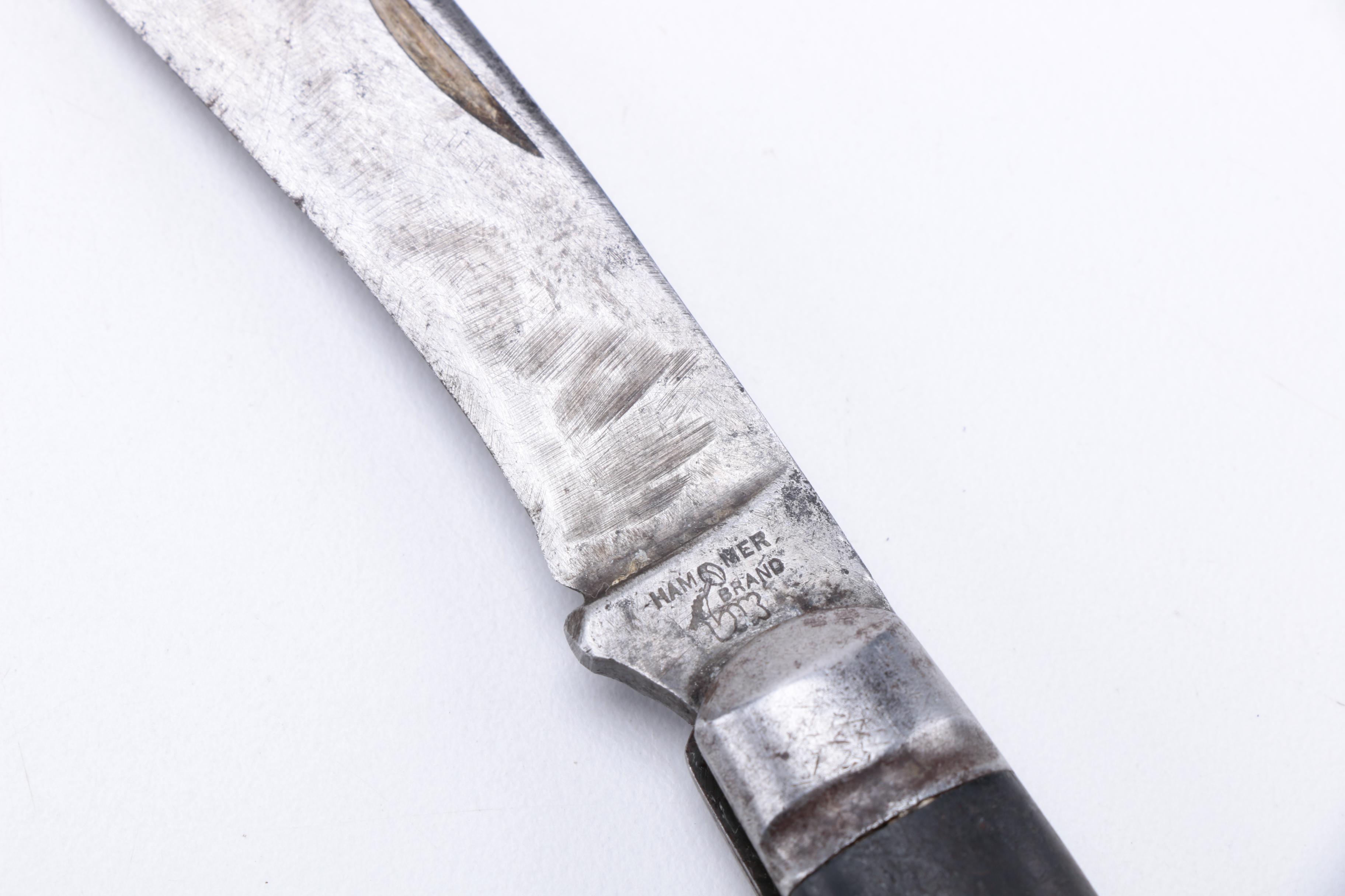 Early 20th Century  New York Knife Company Pruning Hawkbill Pocket Knife