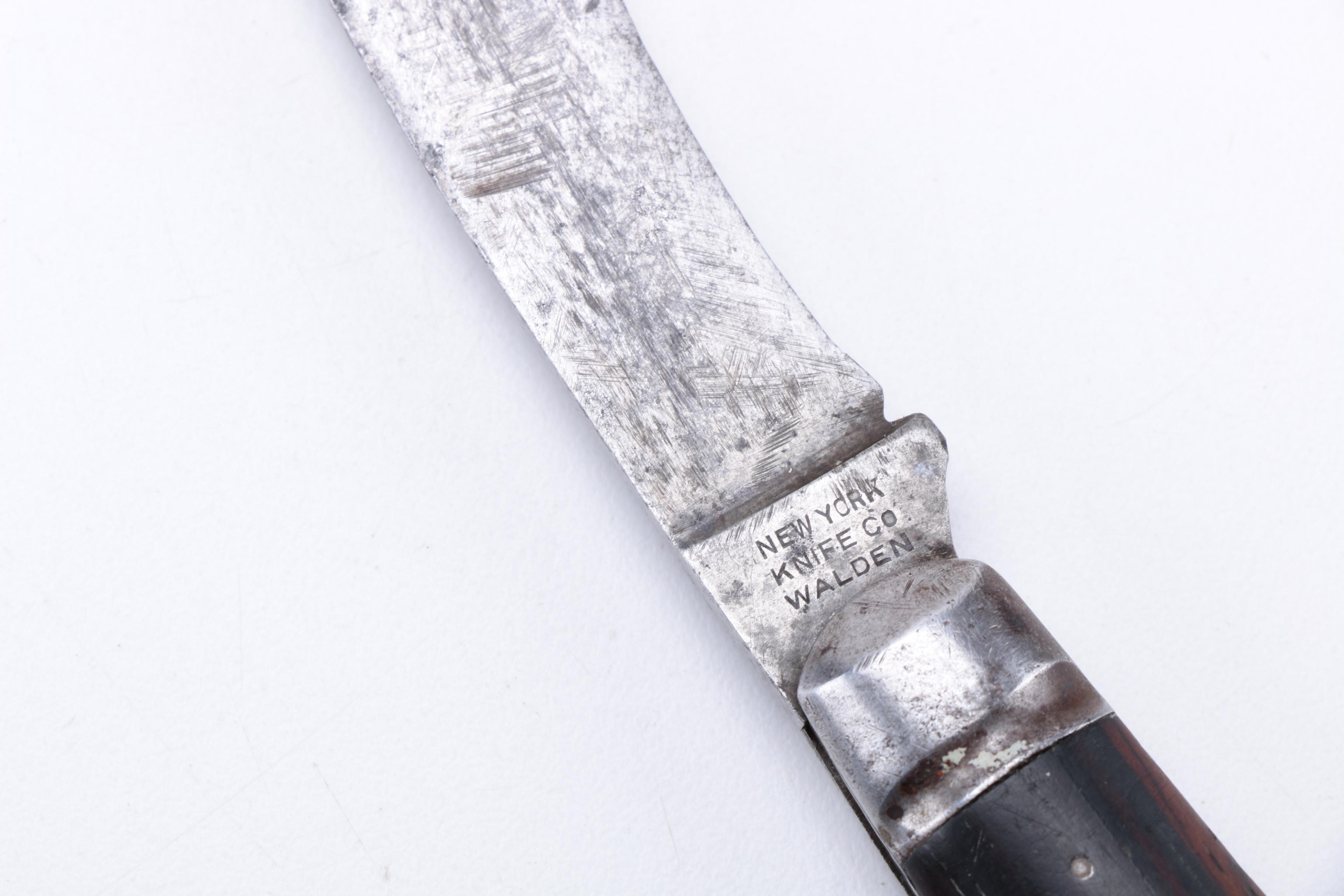 Early 20th Century  New York Knife Company Pruning Hawkbill Pocket Knife