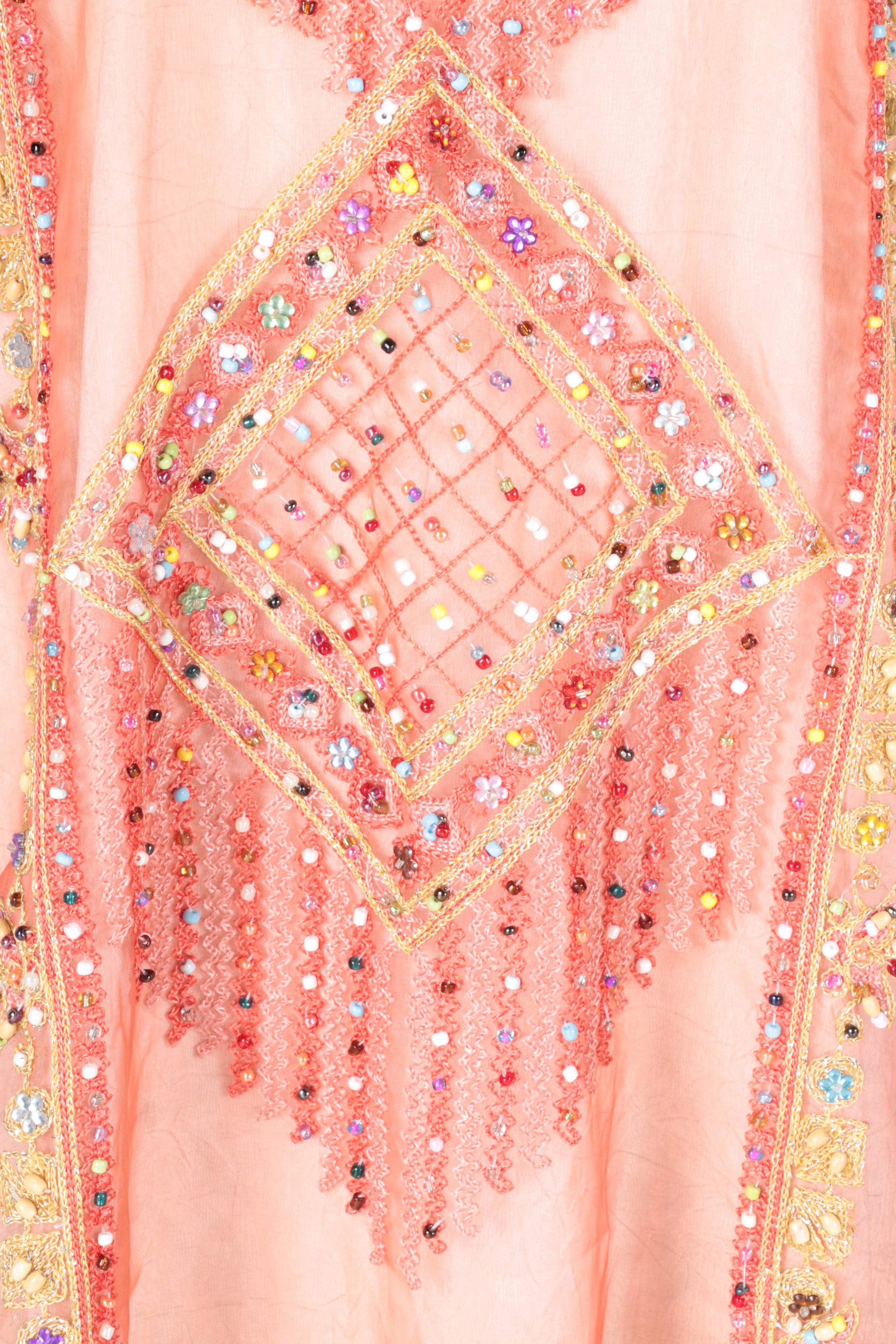 Full Length Beaded Caftan from Egypt