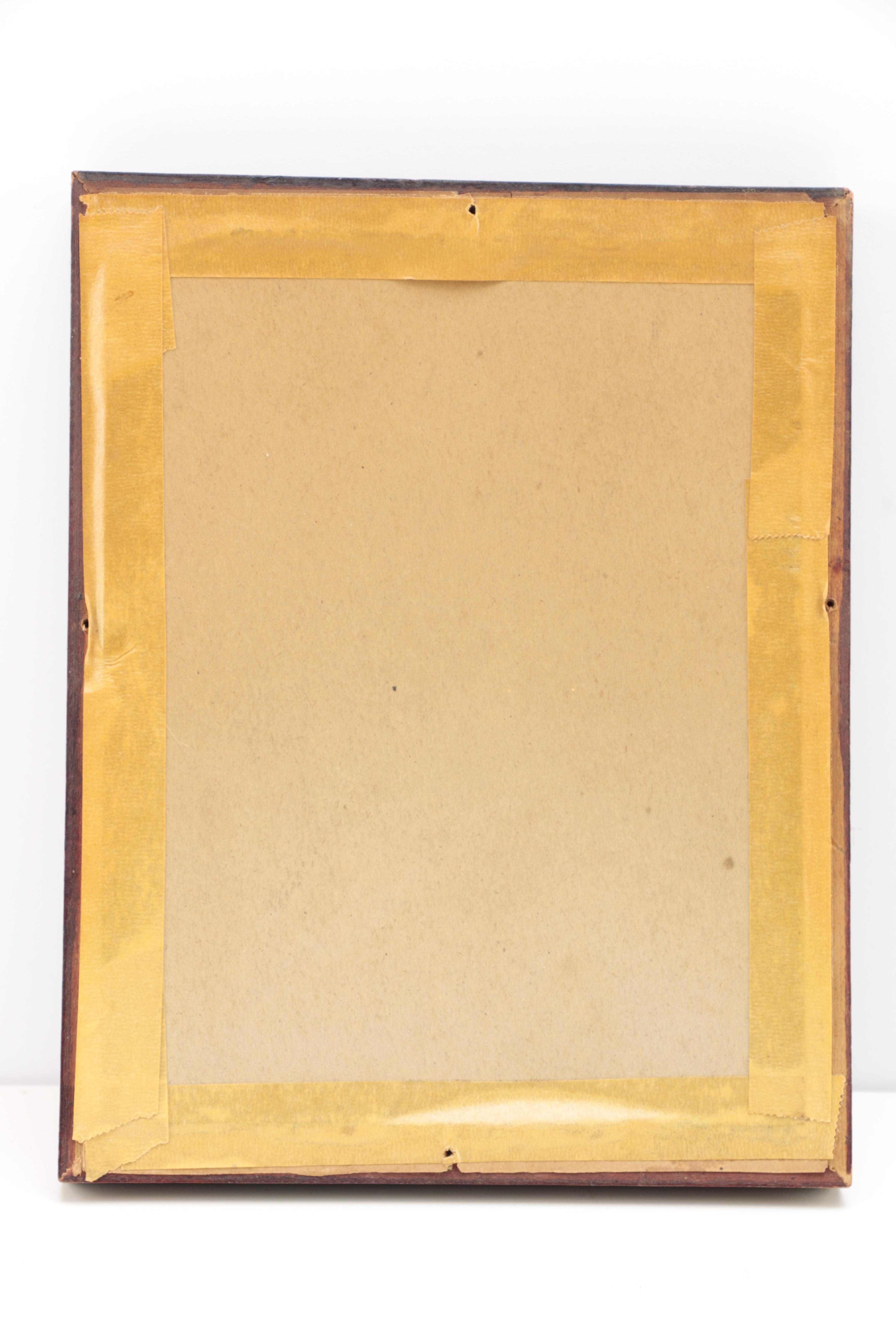 Vintage Needlepoint Embroidery of a Cottage