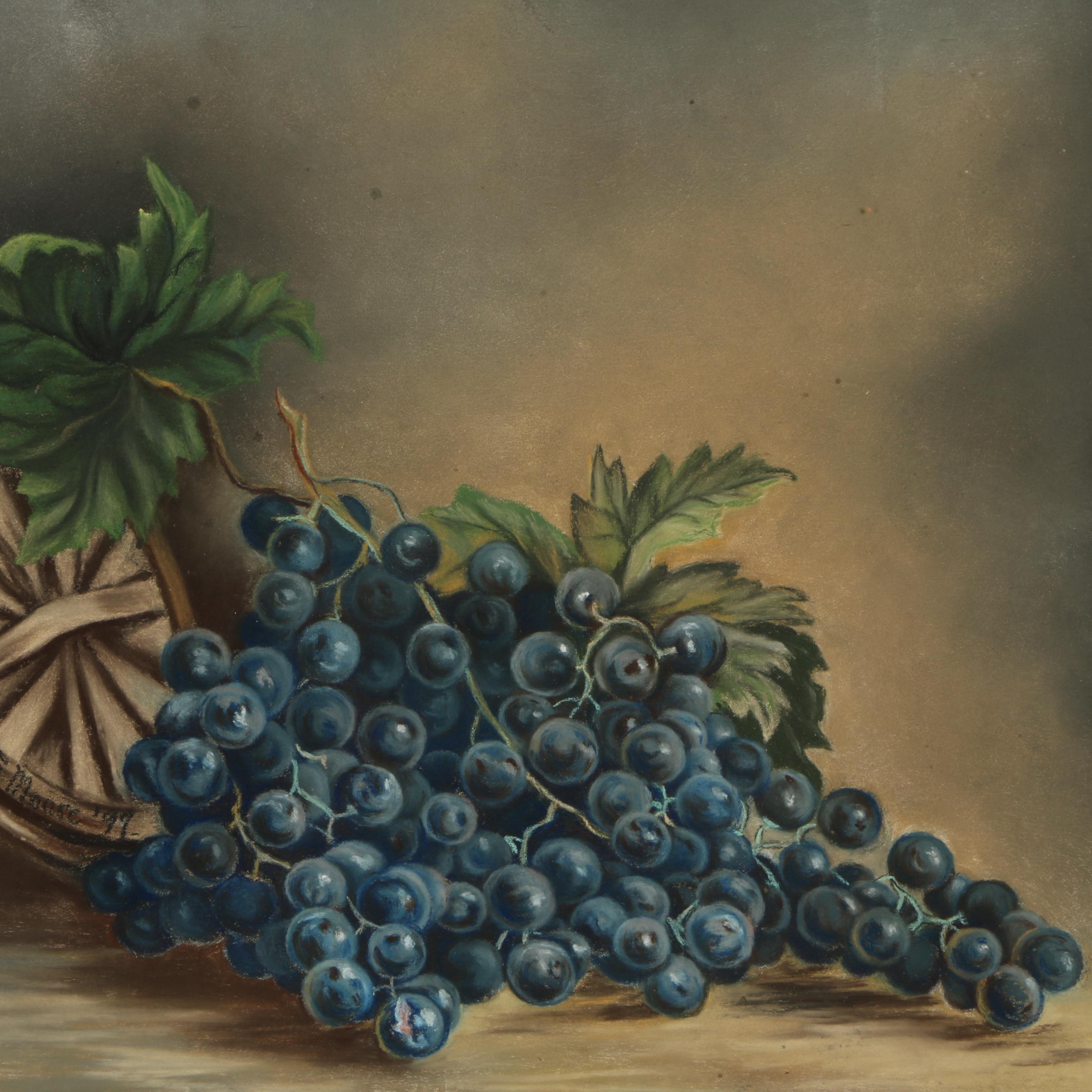 A. G. Moore Pastel Drawing on Paper of a Still Life