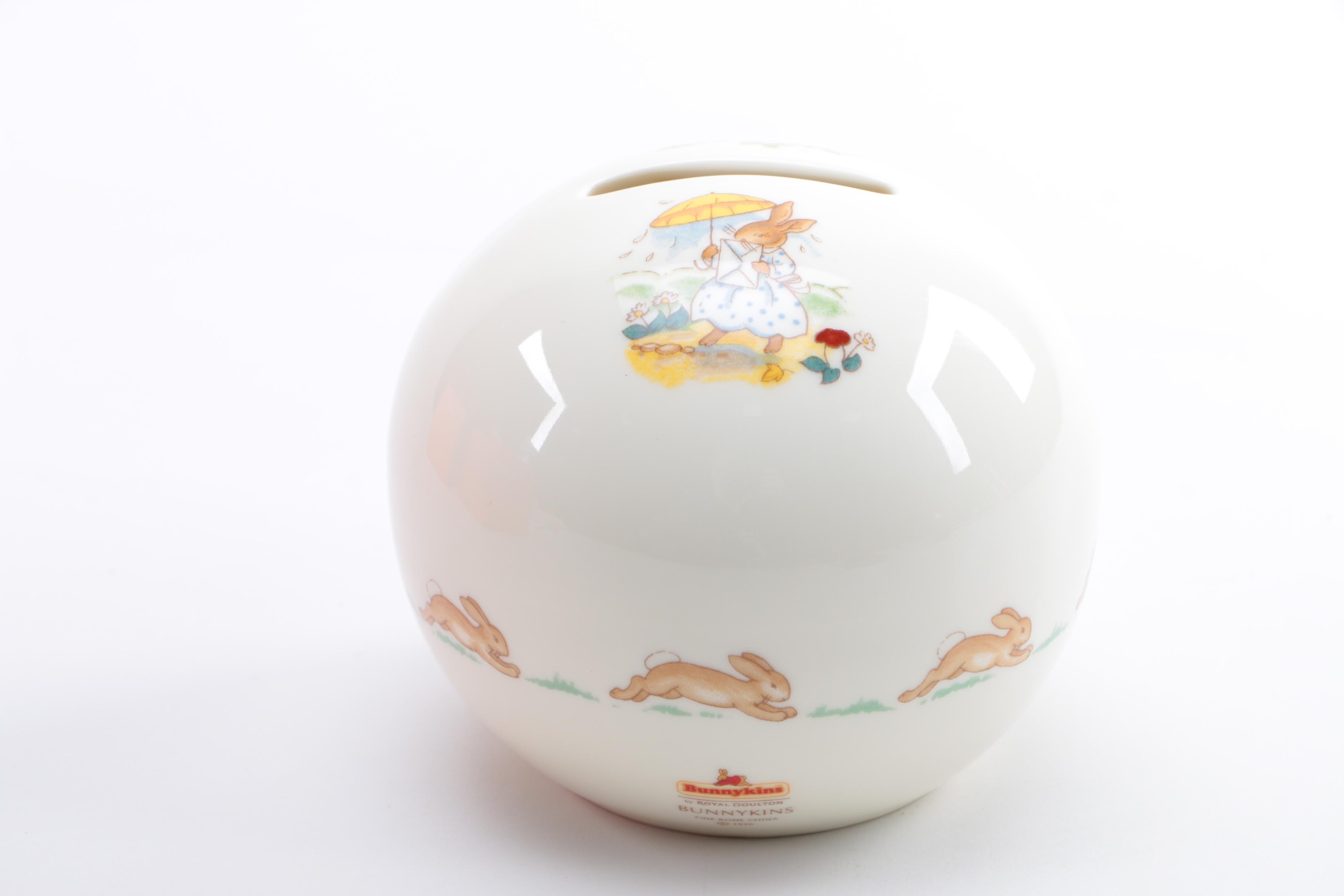 Two Royal Doulton Bone China Coin Banks