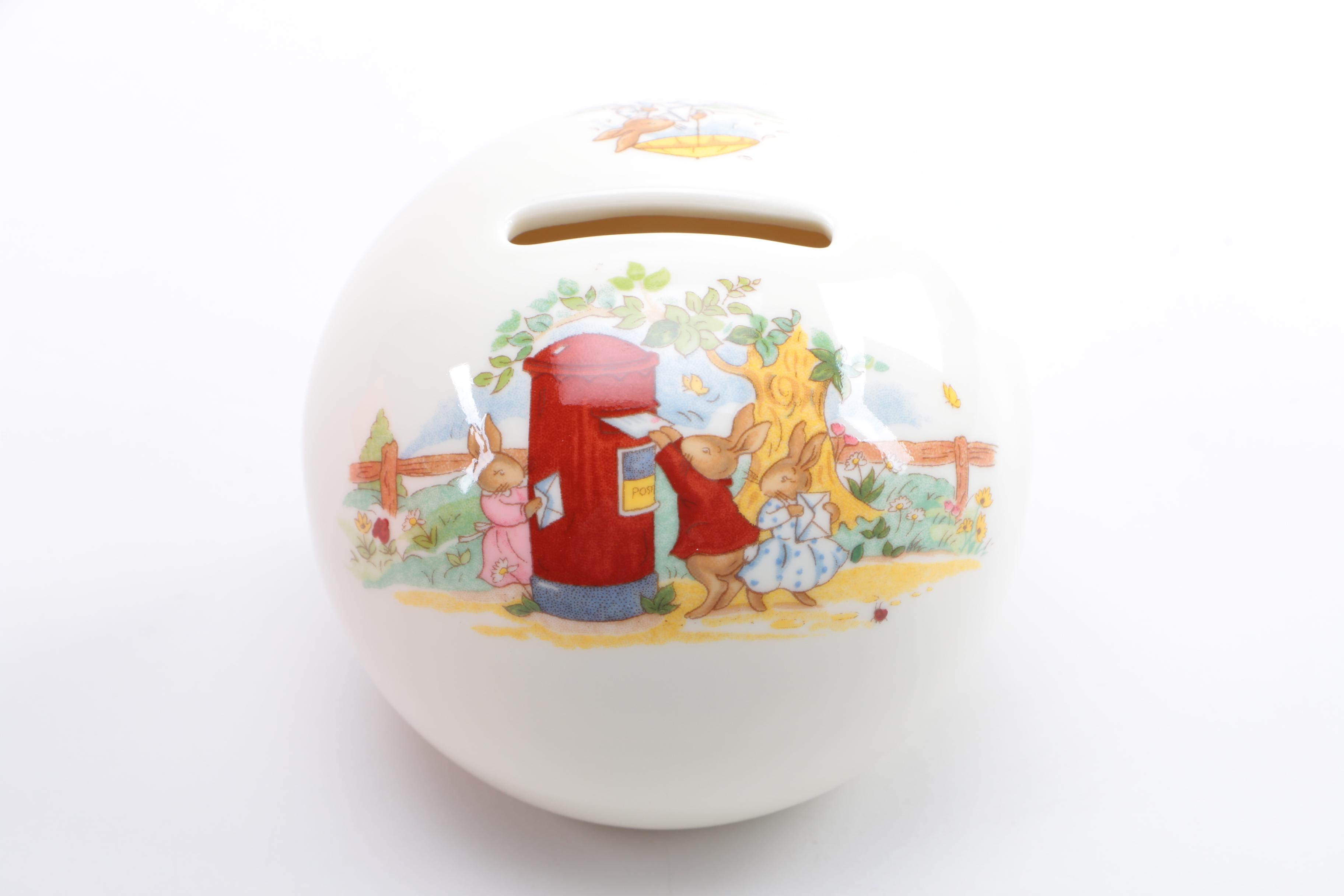 Two Royal Doulton Bone China Coin Banks