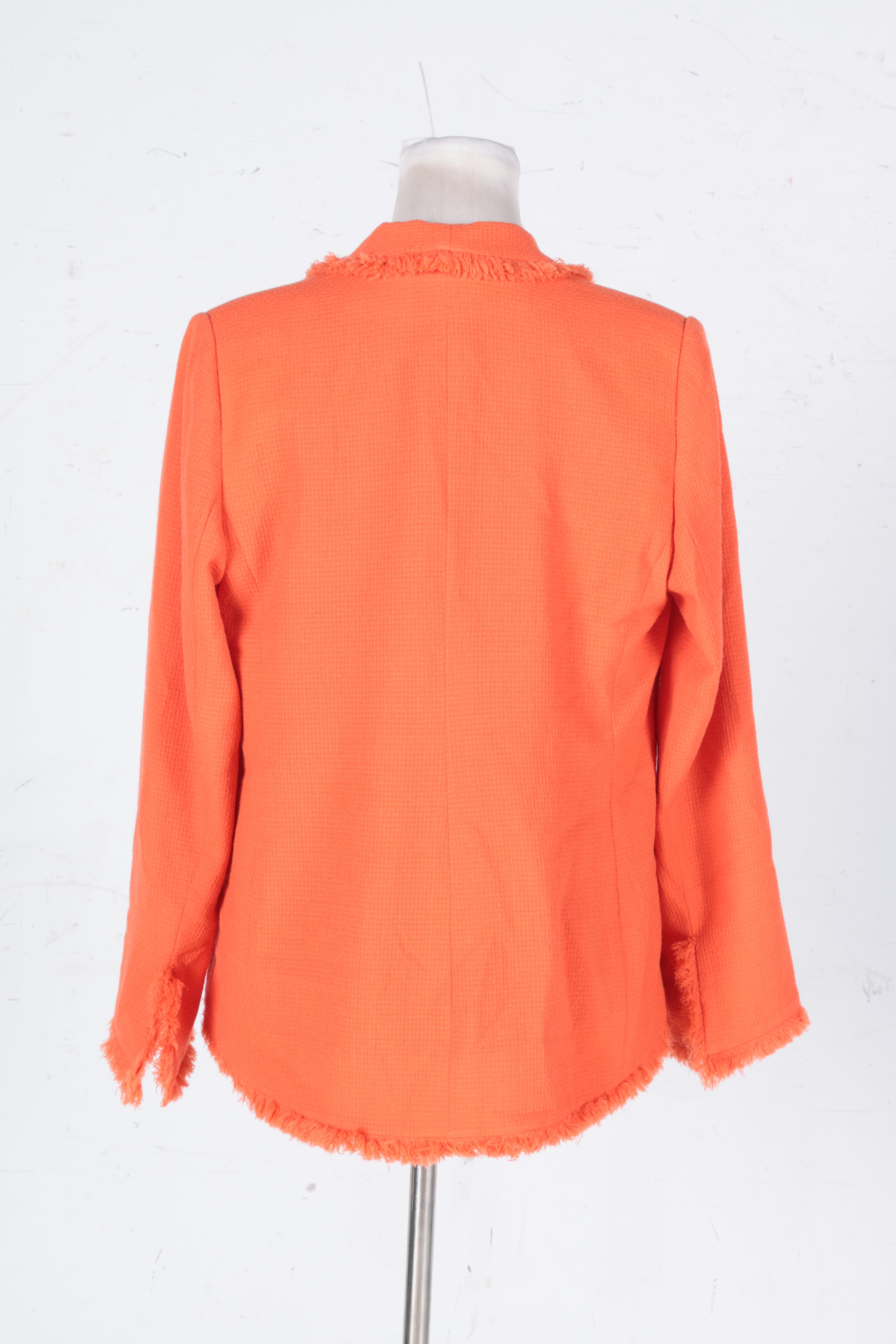 Orange Sleeveless Top and Matching Jacket