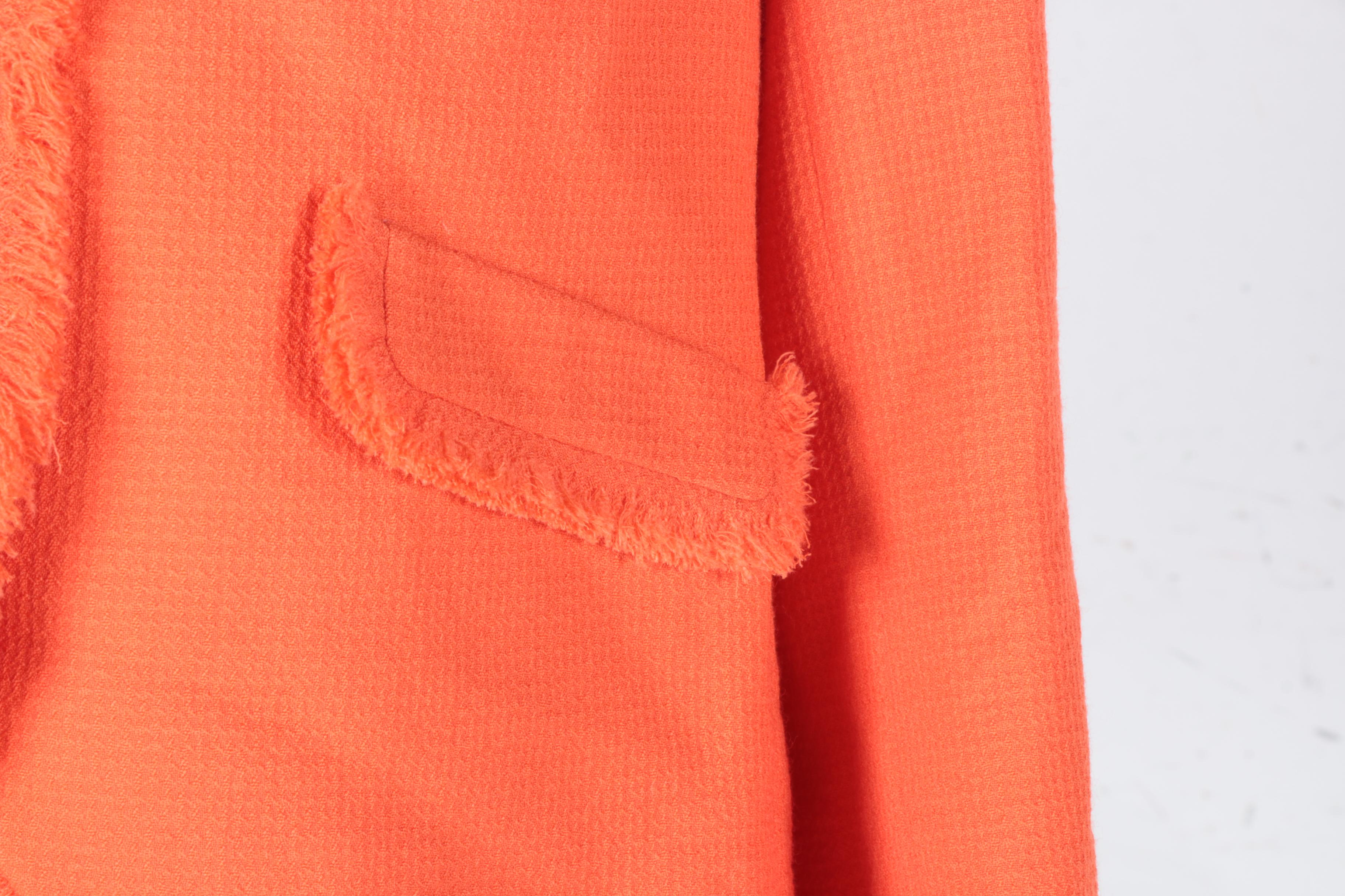 Orange Sleeveless Top and Matching Jacket