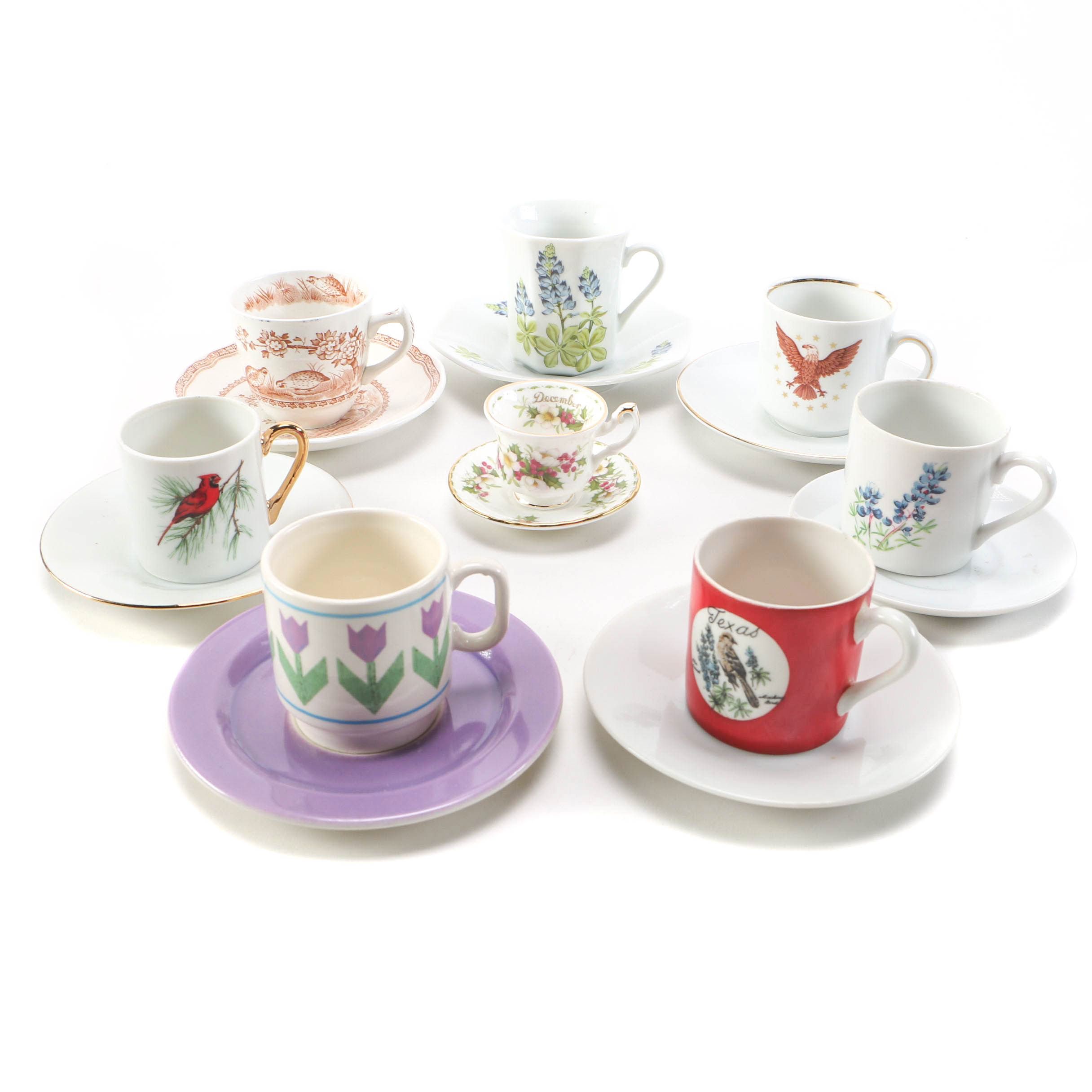 Demitasse and Miniature Teacups and Featuring Royal Albert
