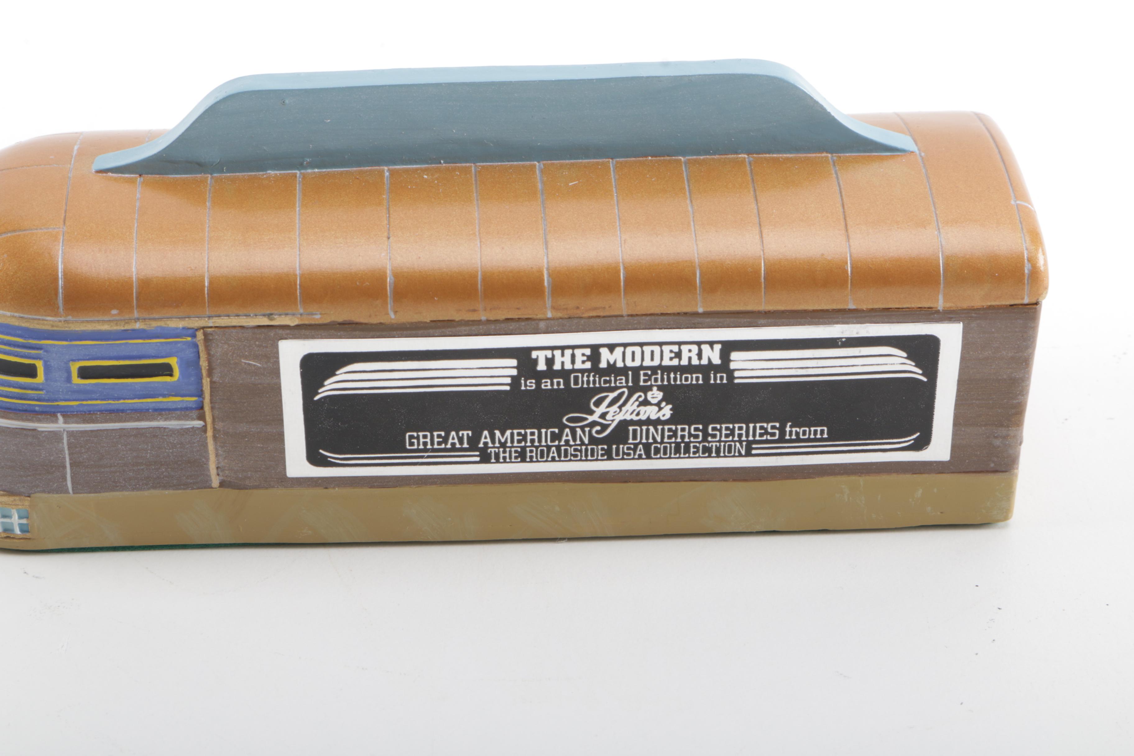 1993 Lefton Great American Diner "The Modern Diner" Figurine