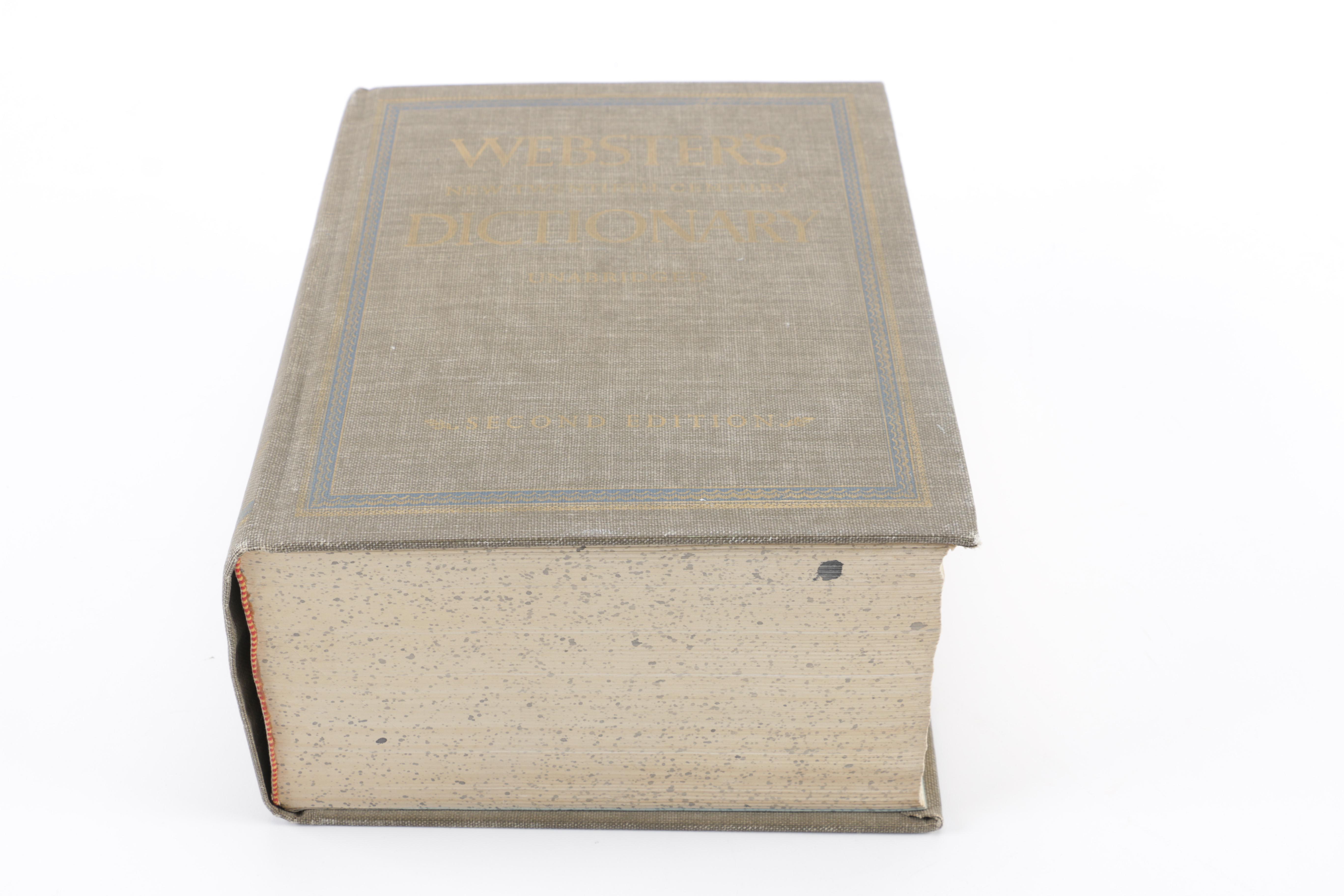 1968 Second Edition "Webster's New Twentieth Century Dictionary"