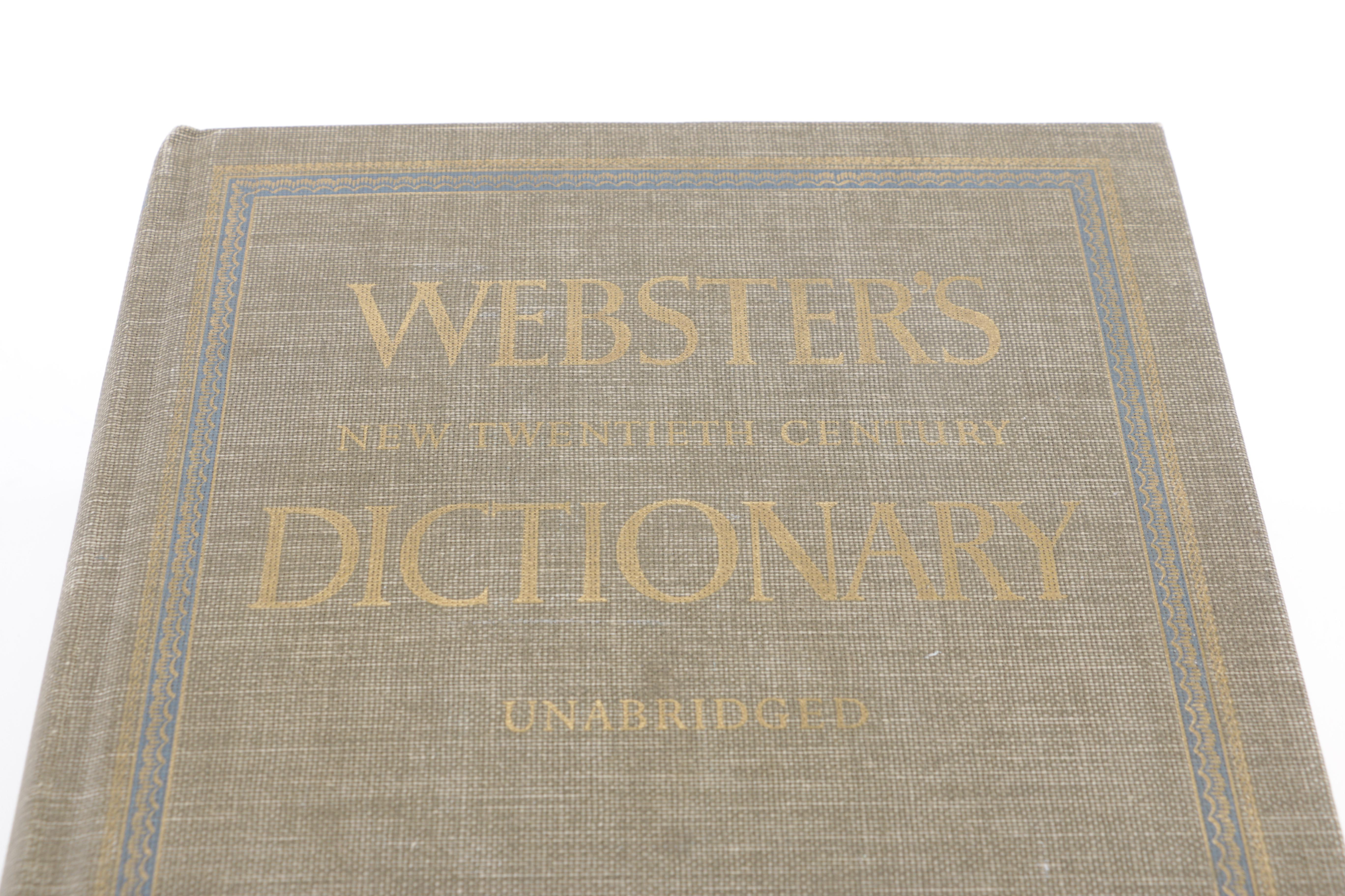 1968 Second Edition "Webster's New Twentieth Century Dictionary"