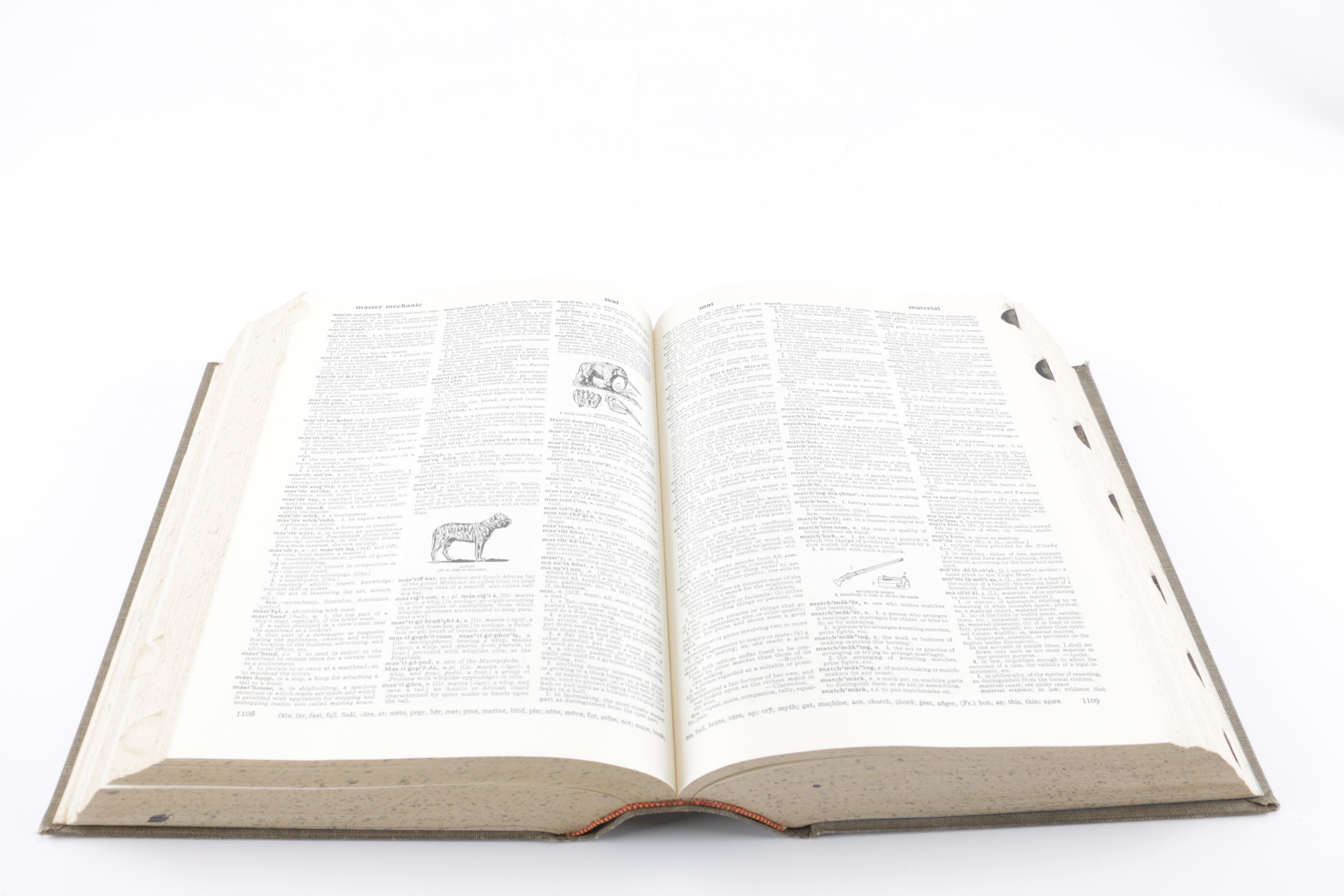 1968 Second Edition "Webster's New Twentieth Century Dictionary"