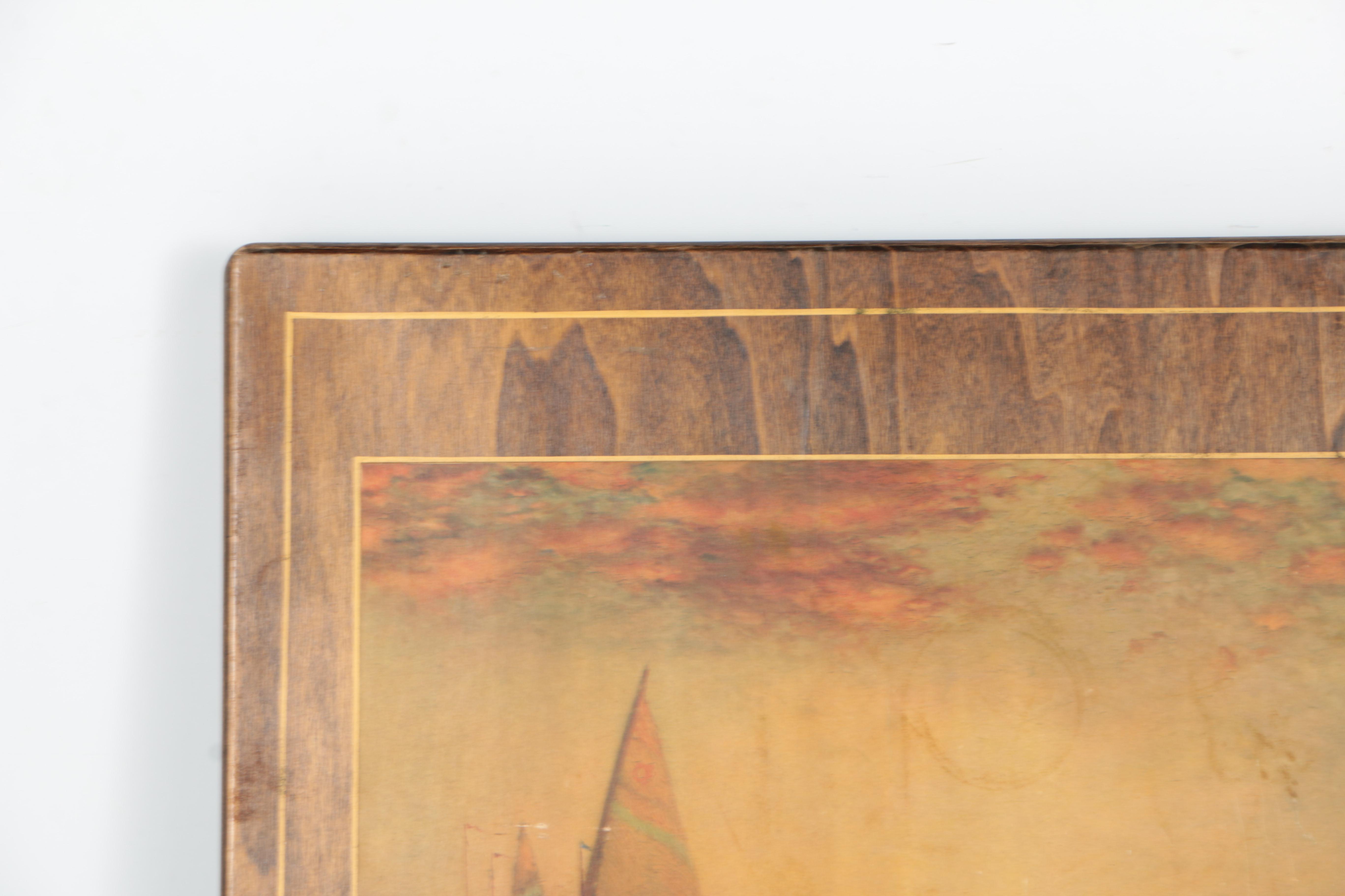 Vintage Convertible Card Table/Firescreen by Murry Wood Products Co.