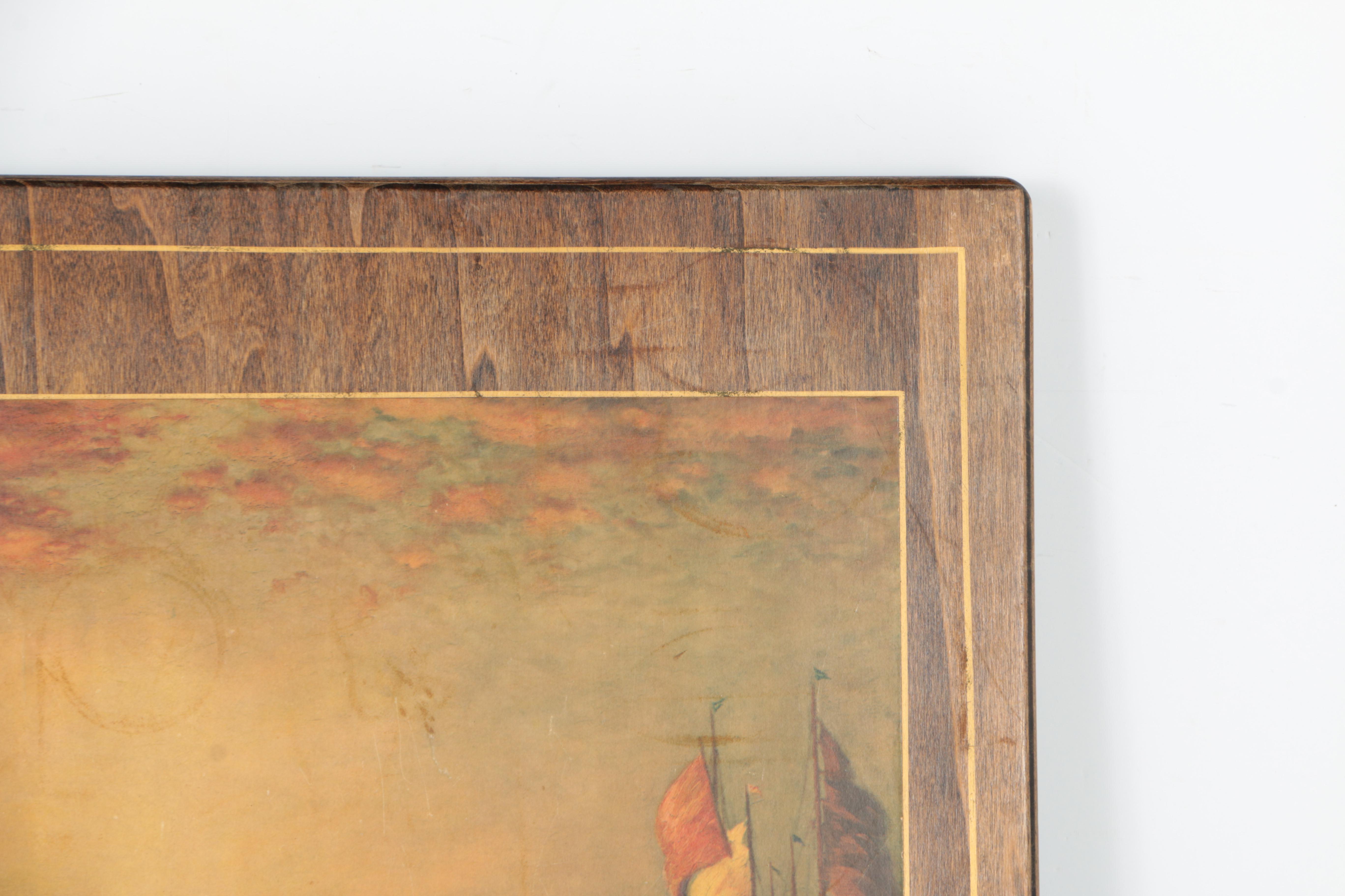 Vintage Convertible Card Table/Firescreen by Murry Wood Products Co.