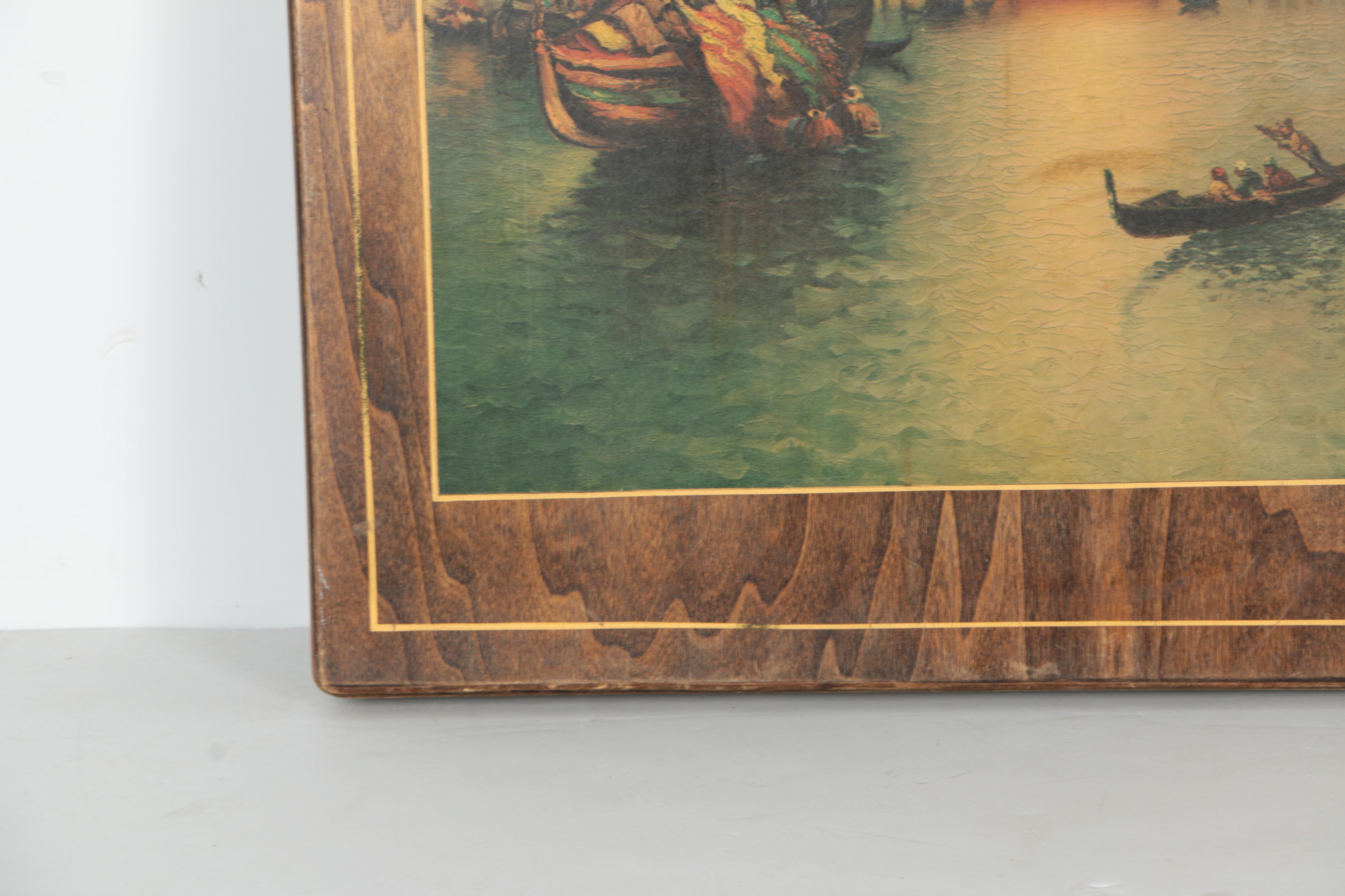 Vintage Convertible Card Table/Firescreen by Murry Wood Products Co.