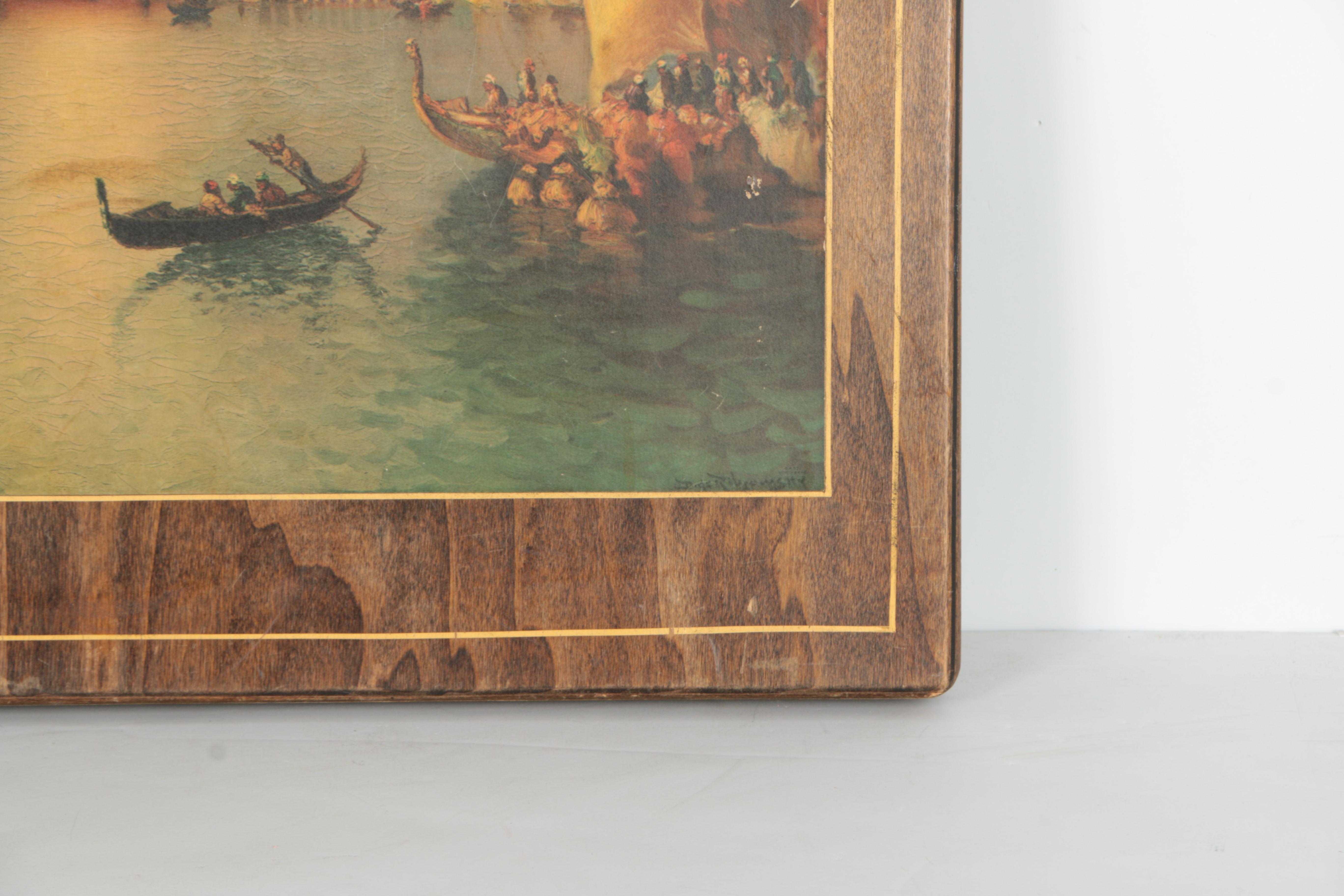 Vintage Convertible Card Table/Firescreen by Murry Wood Products Co.