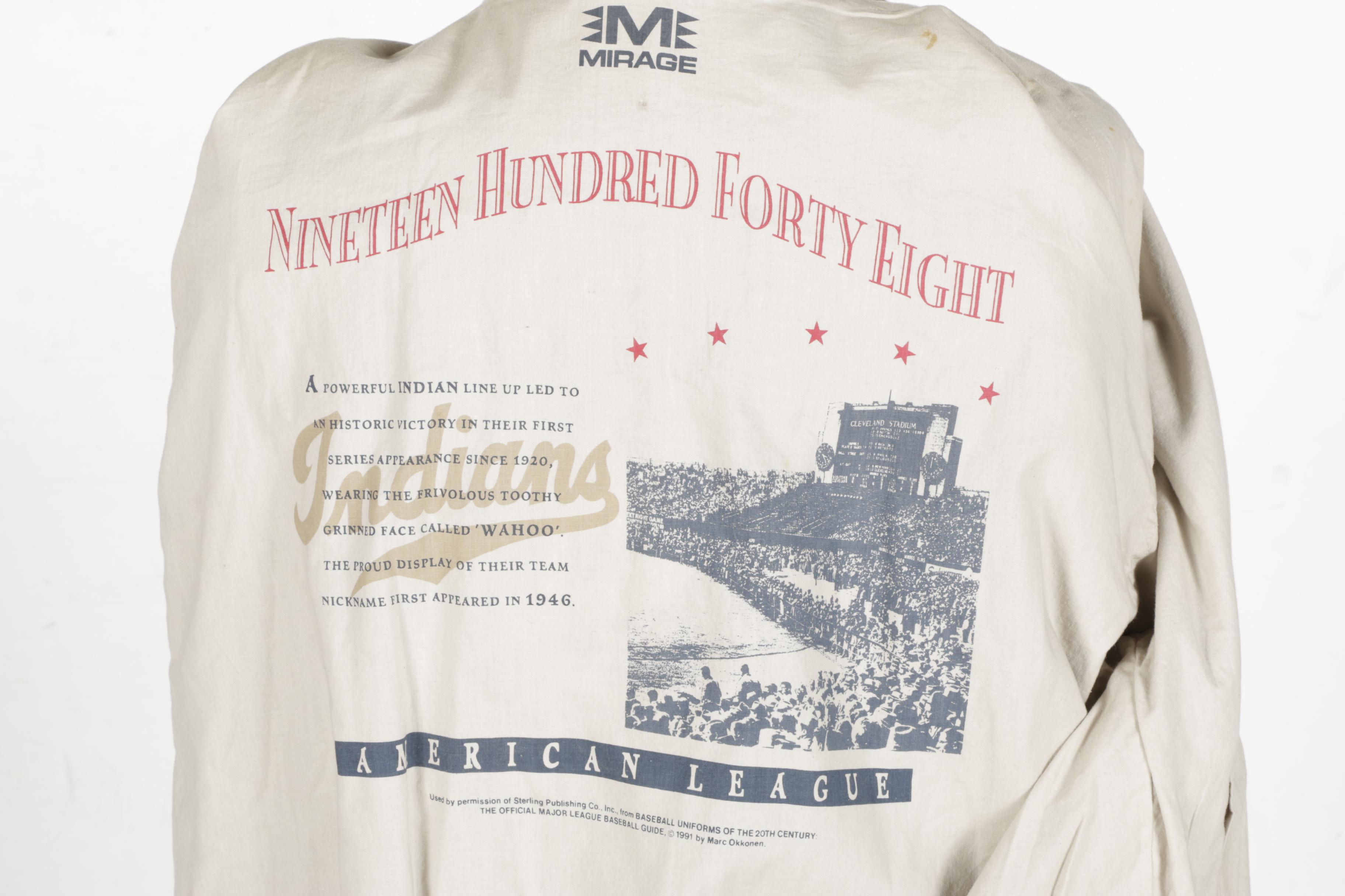 Cleveland Indians Jersey and Jacket by Mirage Cooperstown Collection