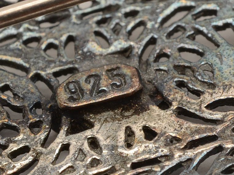 Edwardian and Art Deco Sterling Jewelry with Onyx and Marcasite