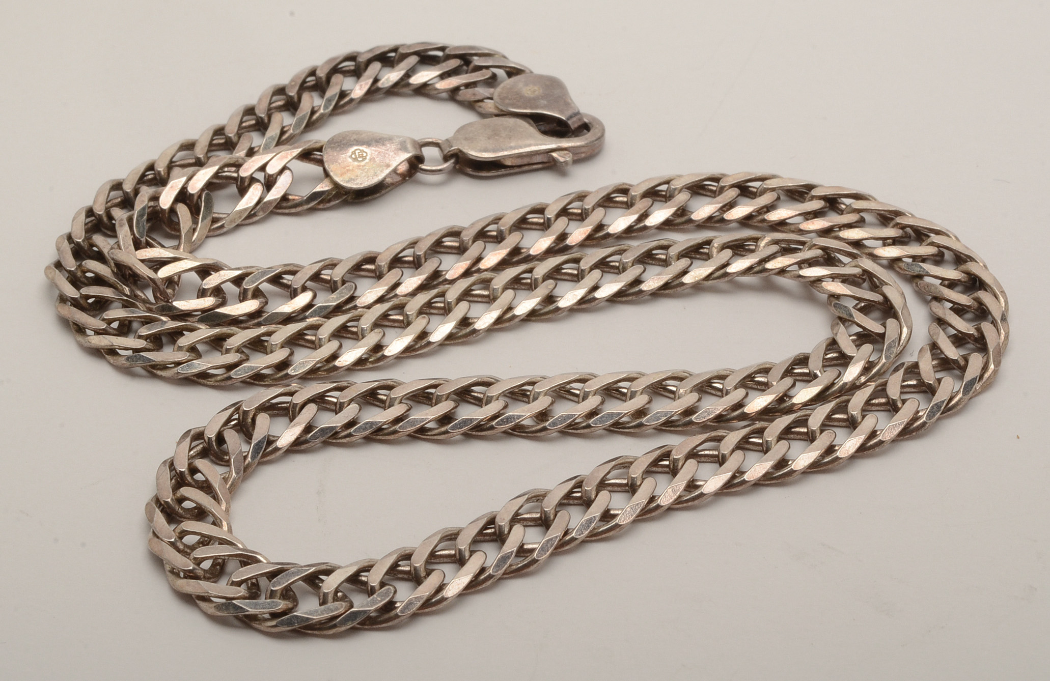 Sterling Silver Curb Chain Necklace, Bracelet and Other Link Bracelets