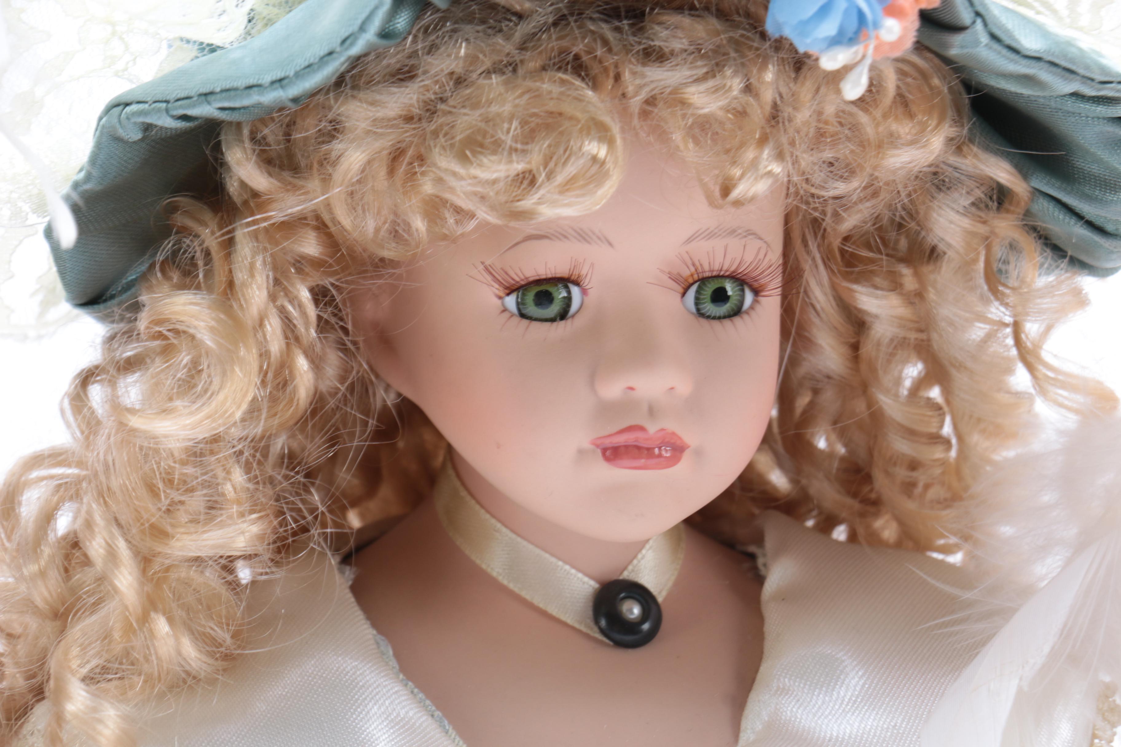 Porcelain Dolls in Victorian Dress