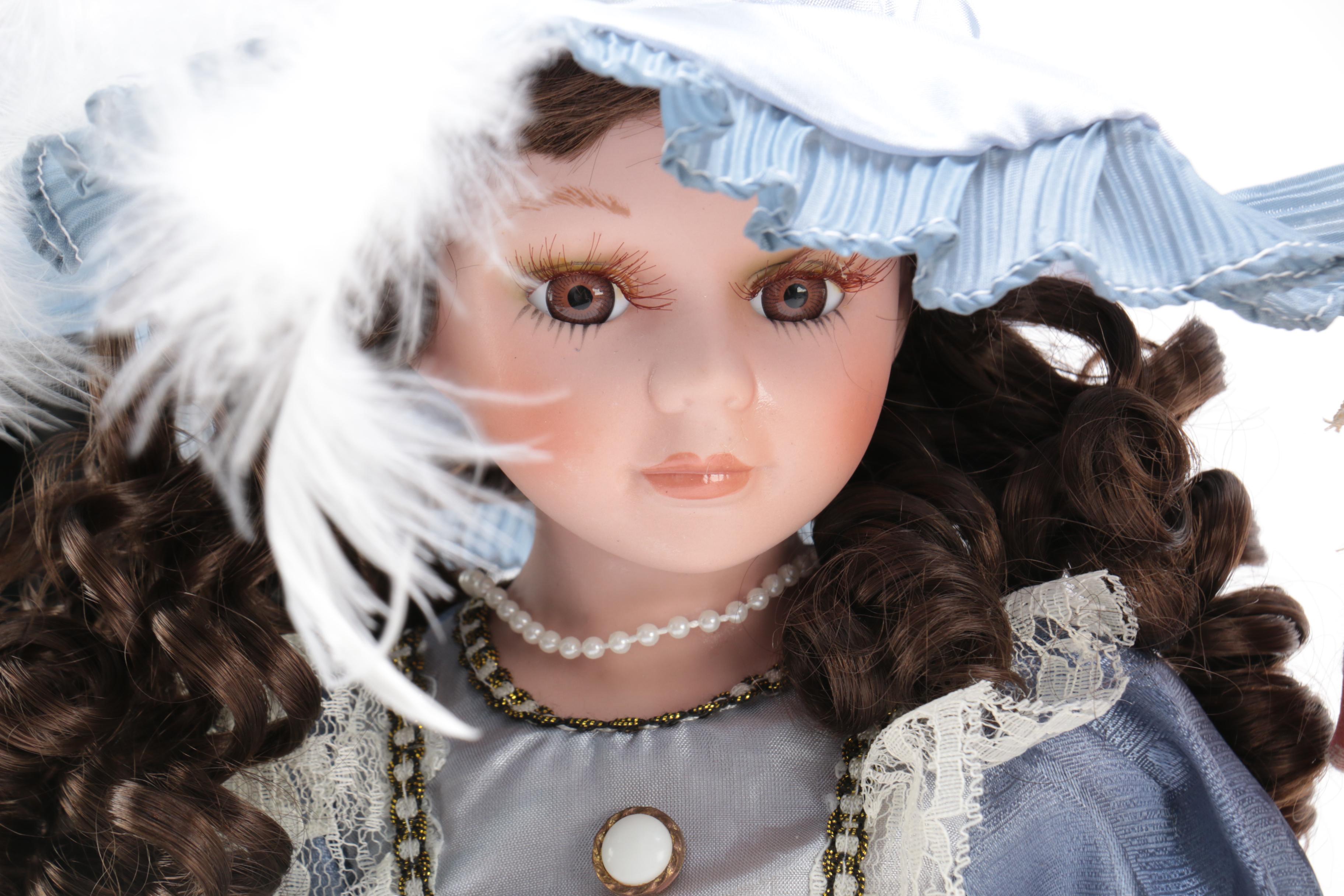 Porcelain Dolls in Victorian Dress