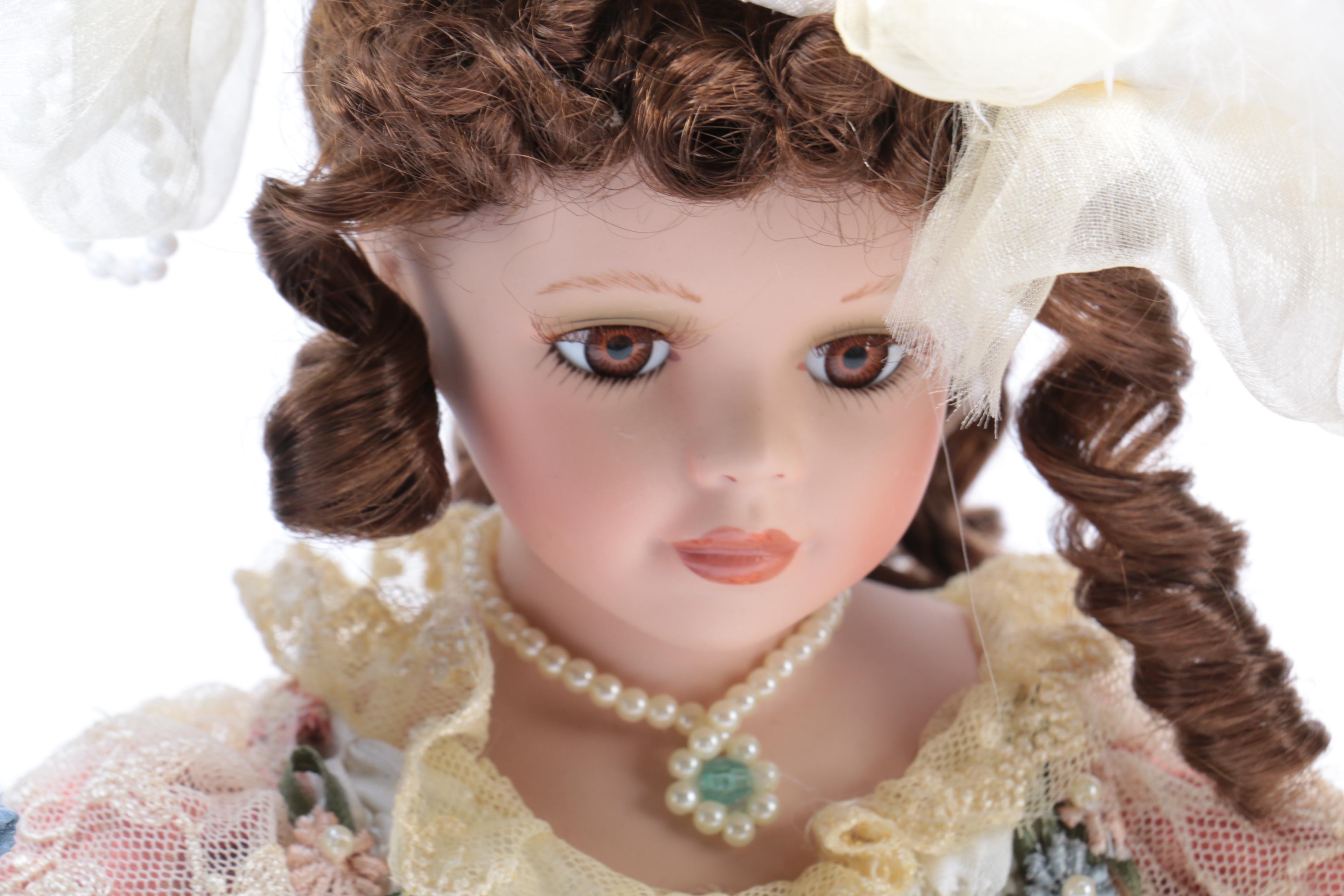 Porcelain Dolls in Victorian Dress