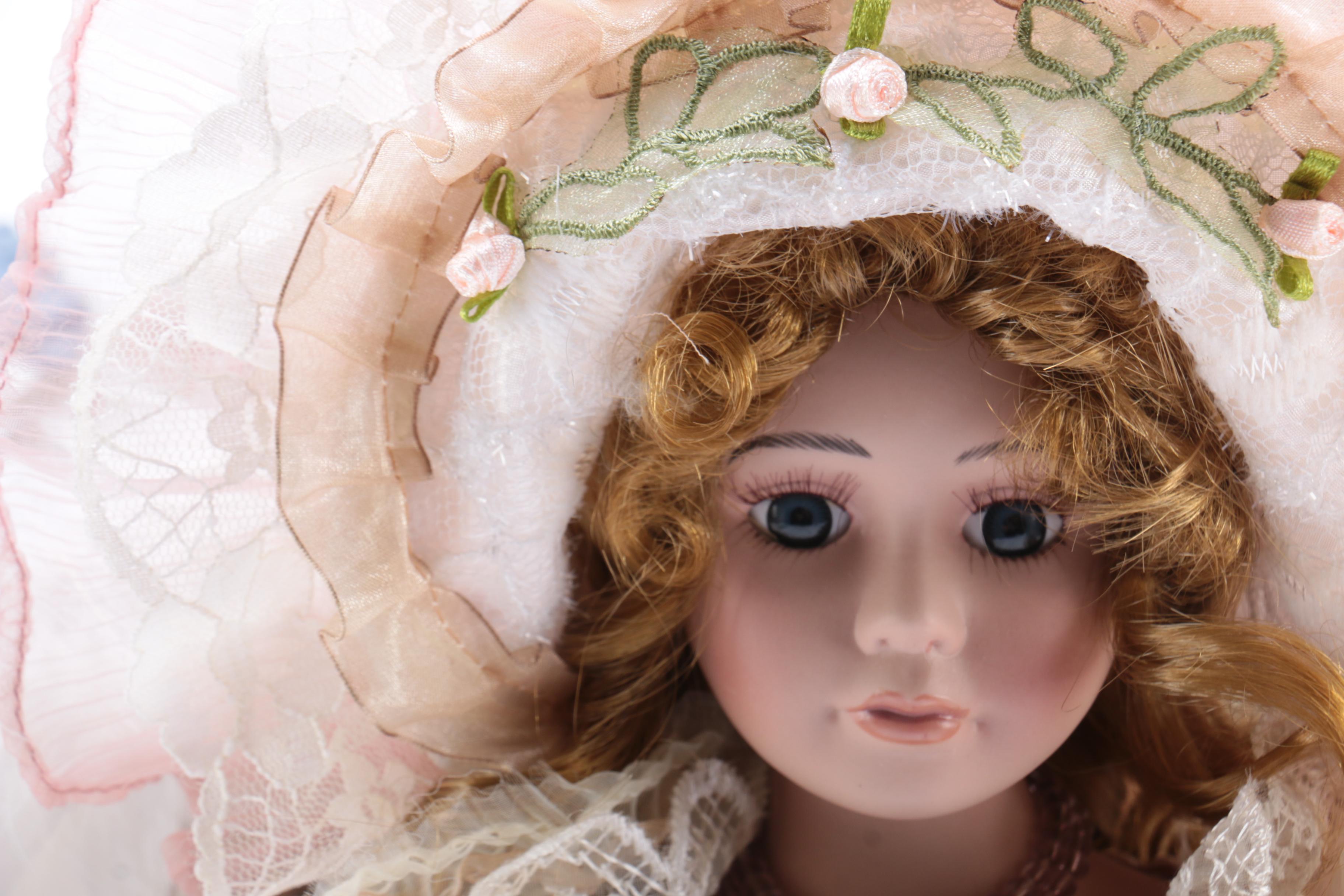 Porcelain Dolls in Victorian Dress