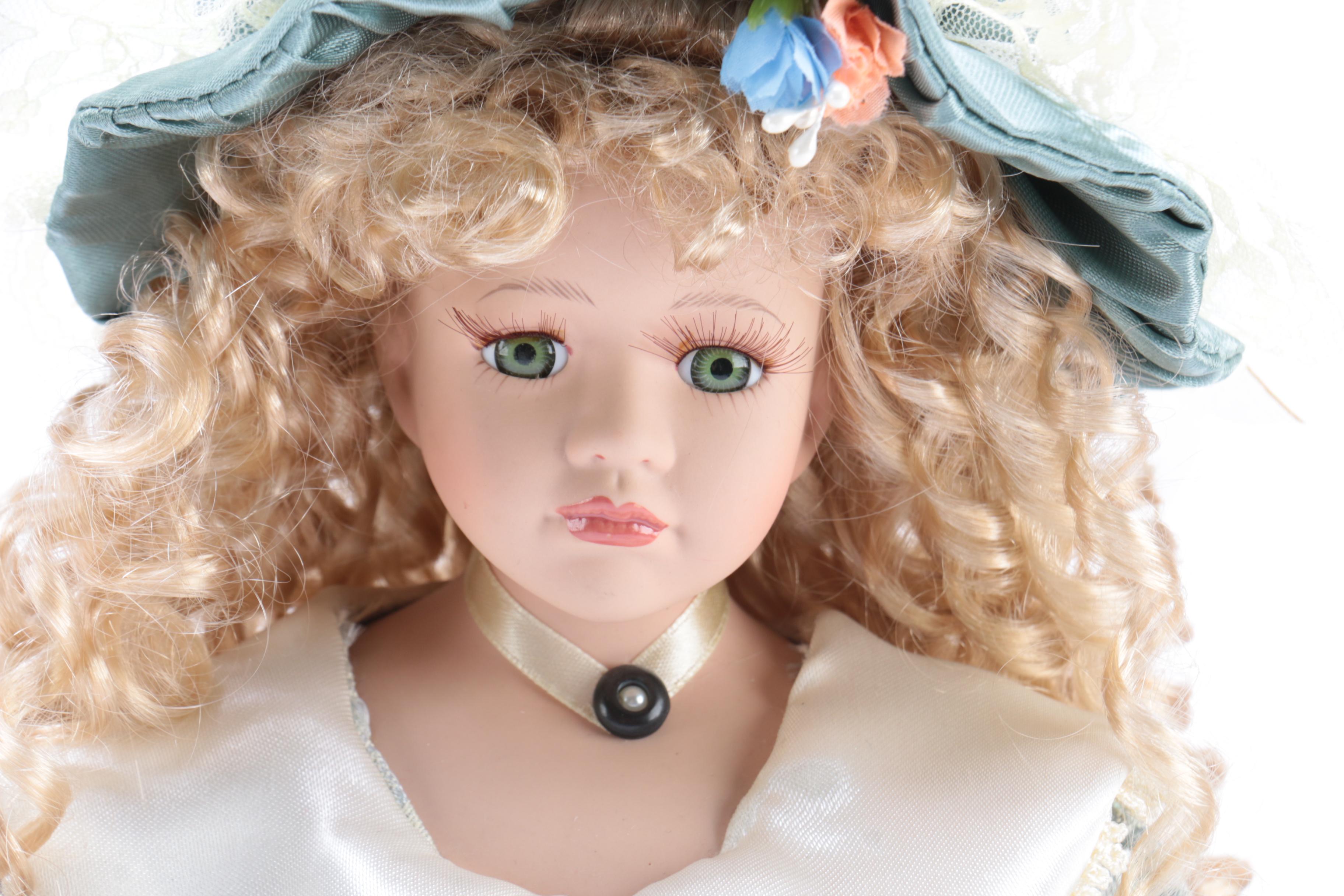 Porcelain Dolls in Victorian Dress