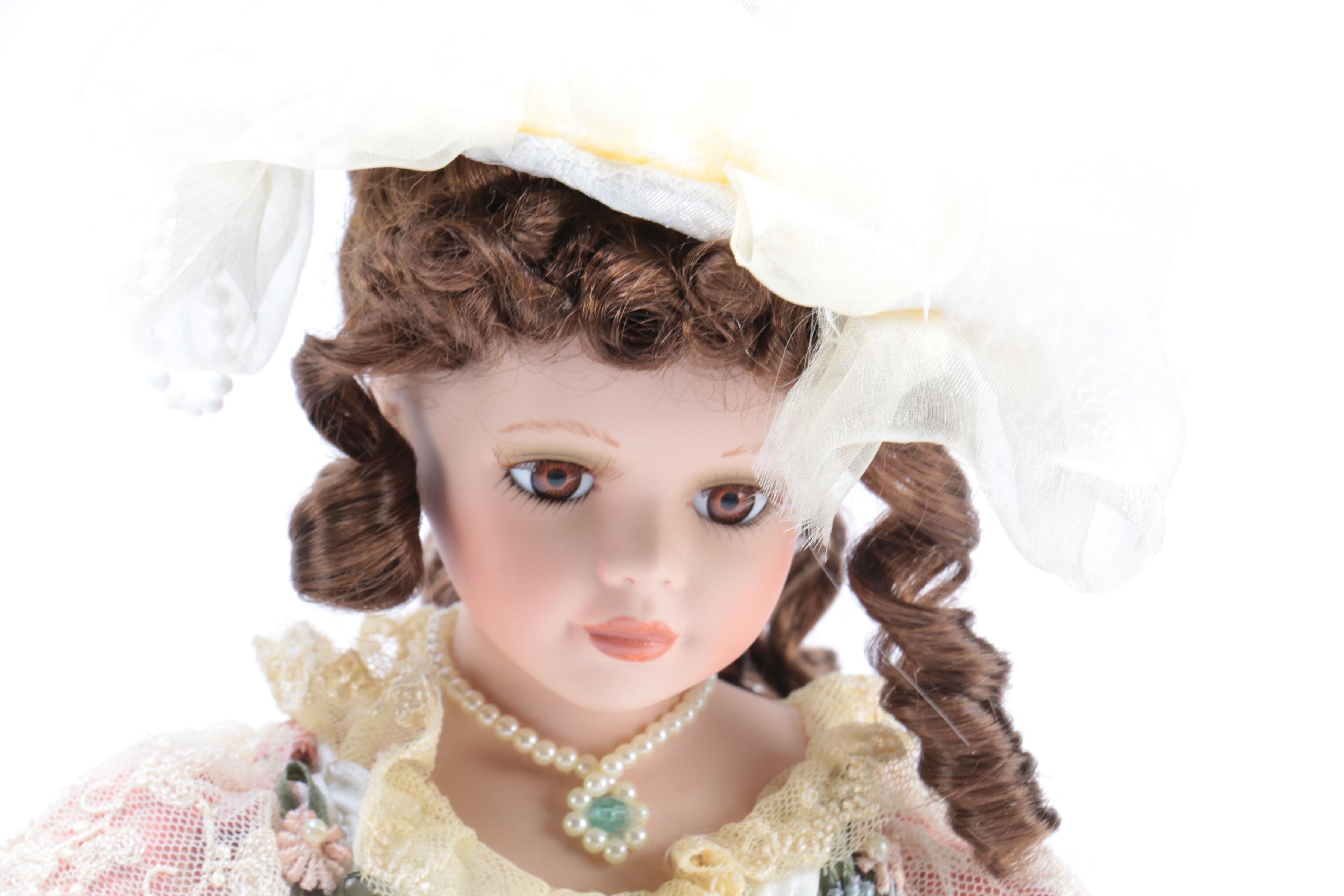 Porcelain Dolls in Victorian Dress