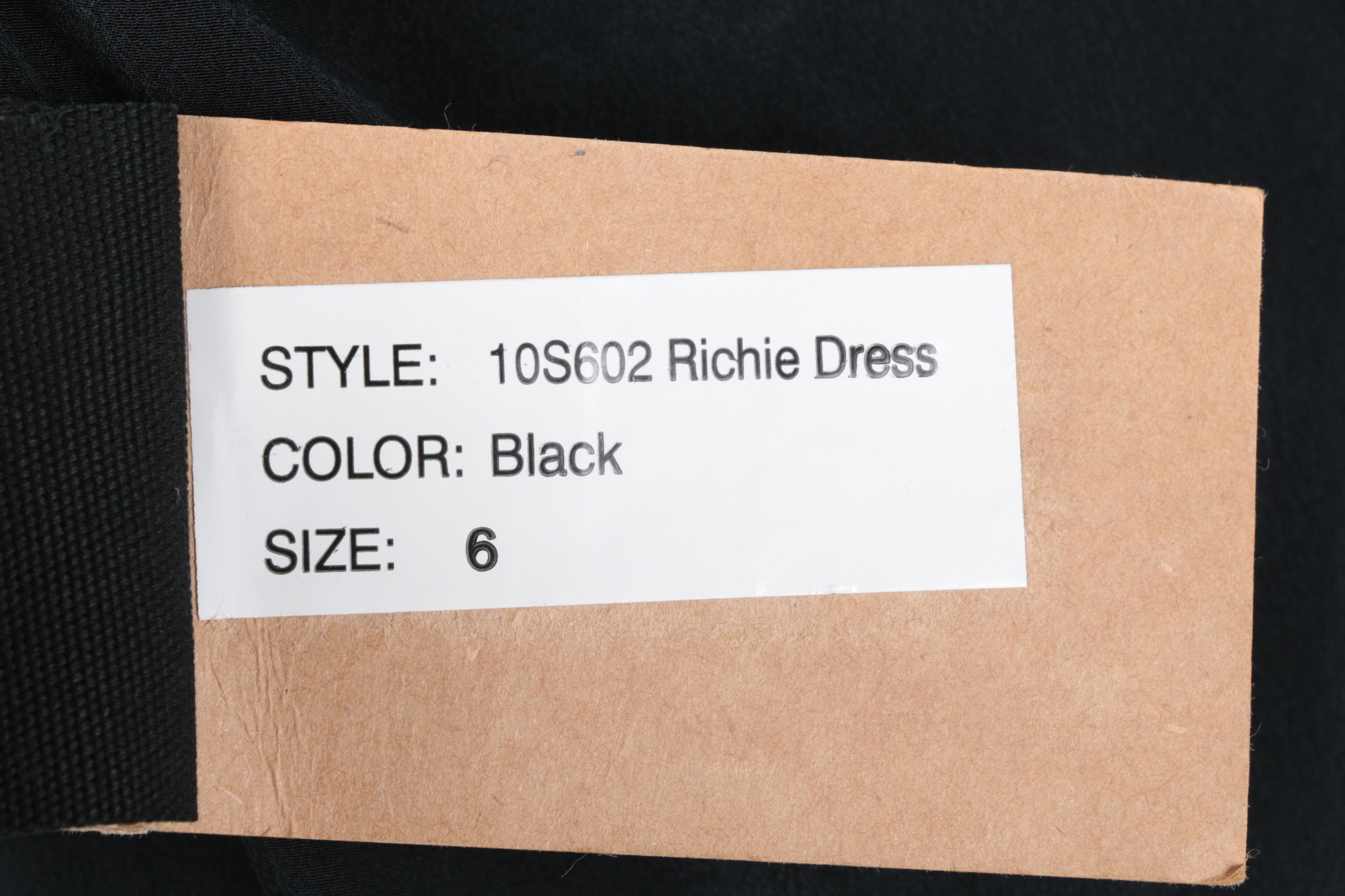 Black Mini Dress With Embellished Back Cut-Out