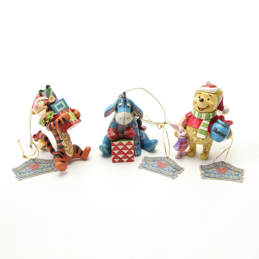 Disney Showcase Collection "Pooh, Eeyore,  and Tigger" Ornaments