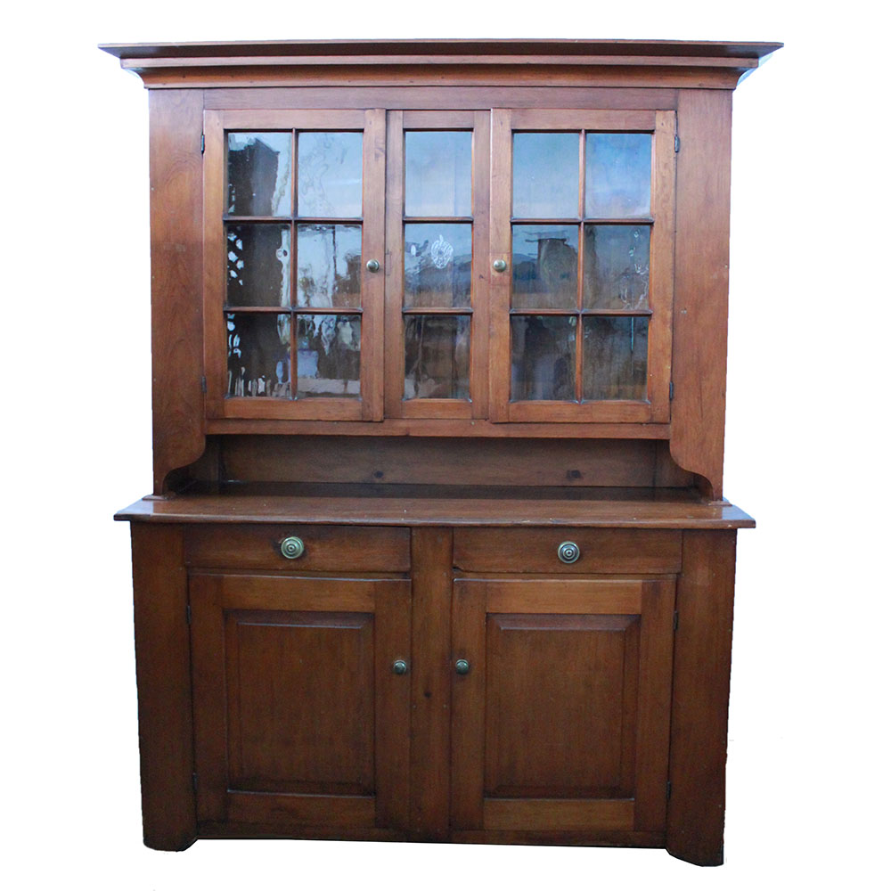 Antique Pine Dutch Cupboard, Circa 1820-1860