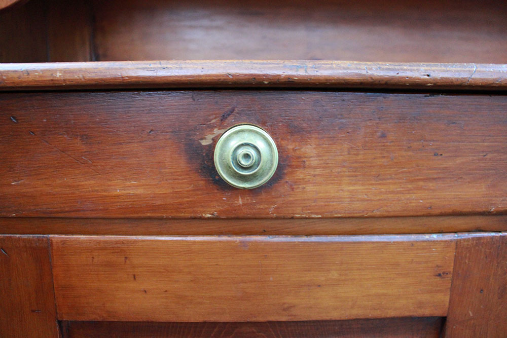 Antique Pine Dutch Cupboard, Circa 1820-1860