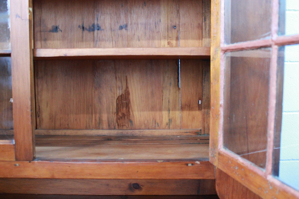 Antique Pine Dutch Cupboard, Circa 1820-1860