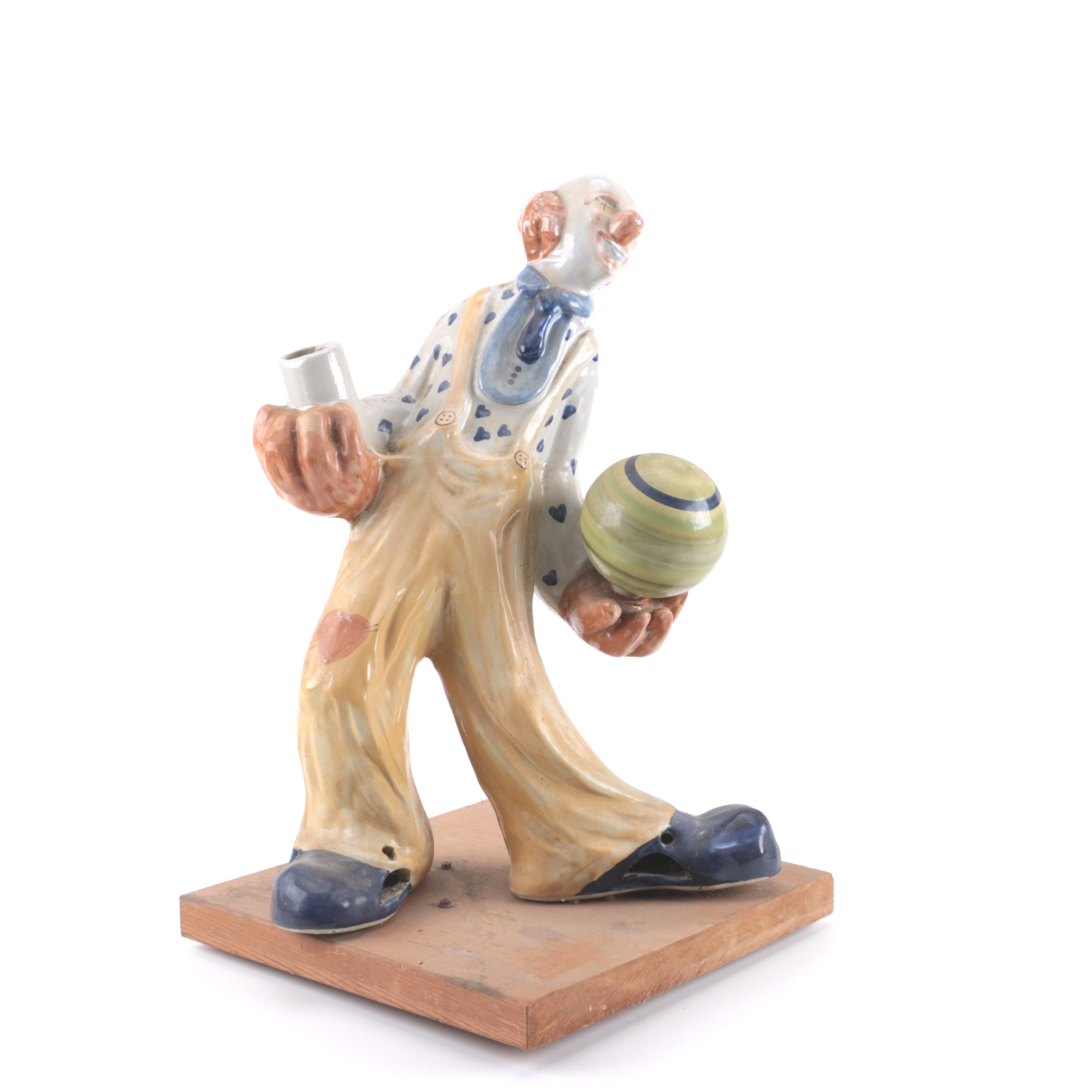 Louisville Stoneware Ceramic Clown Figurine