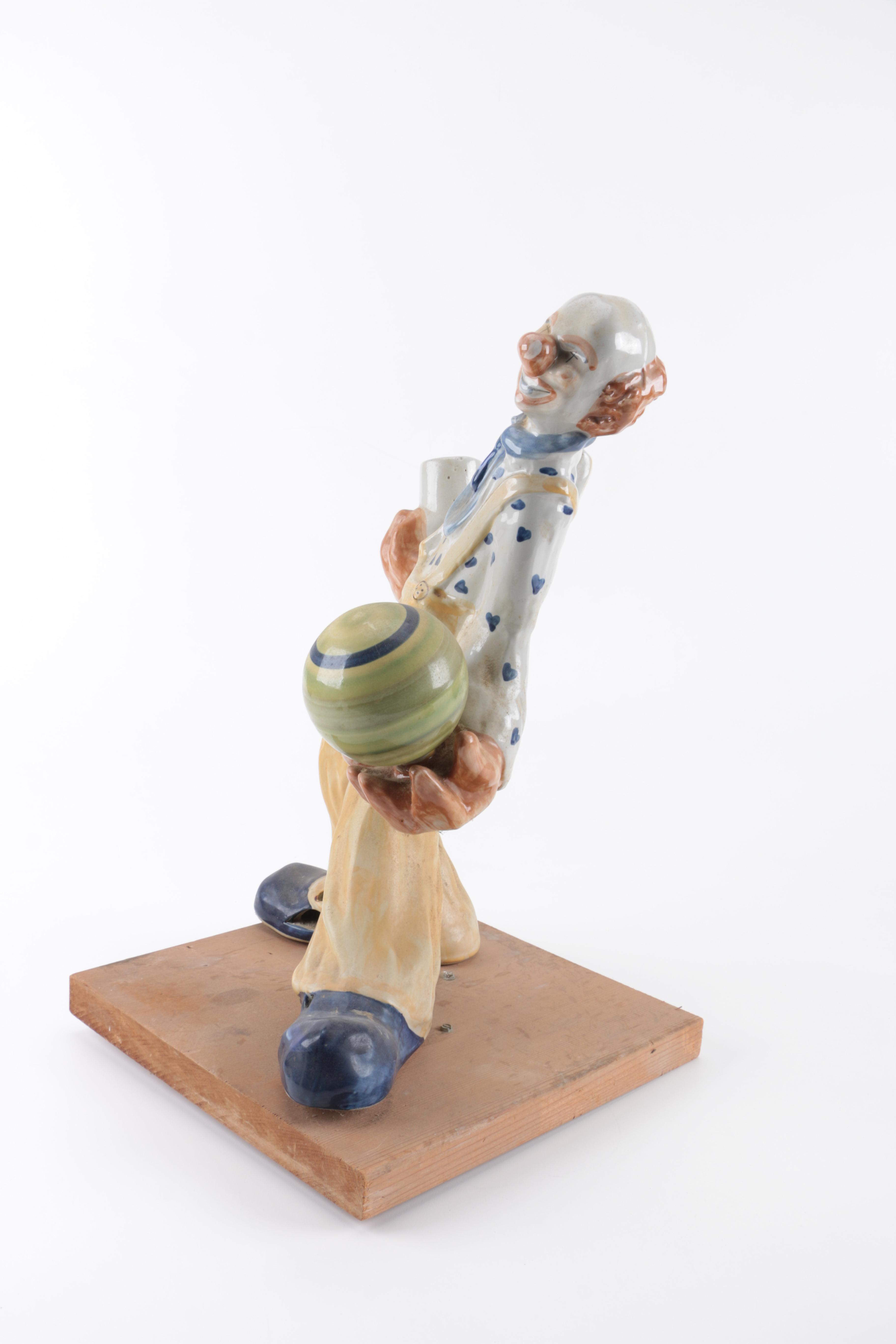 Louisville Stoneware Ceramic Clown Figurine