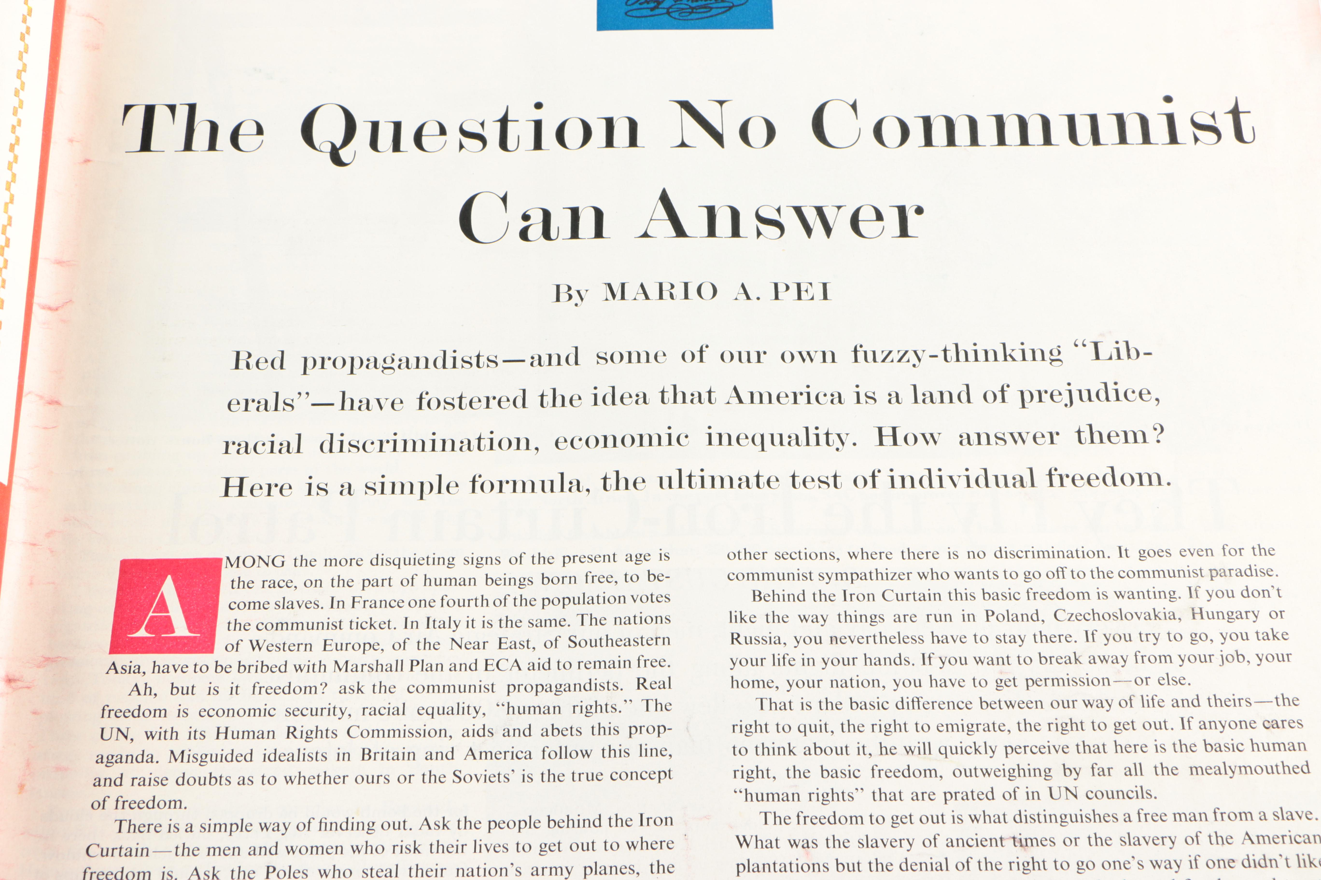 October 24, 1953 Vol. 226, No. 17 "The Saturday Evening Post"