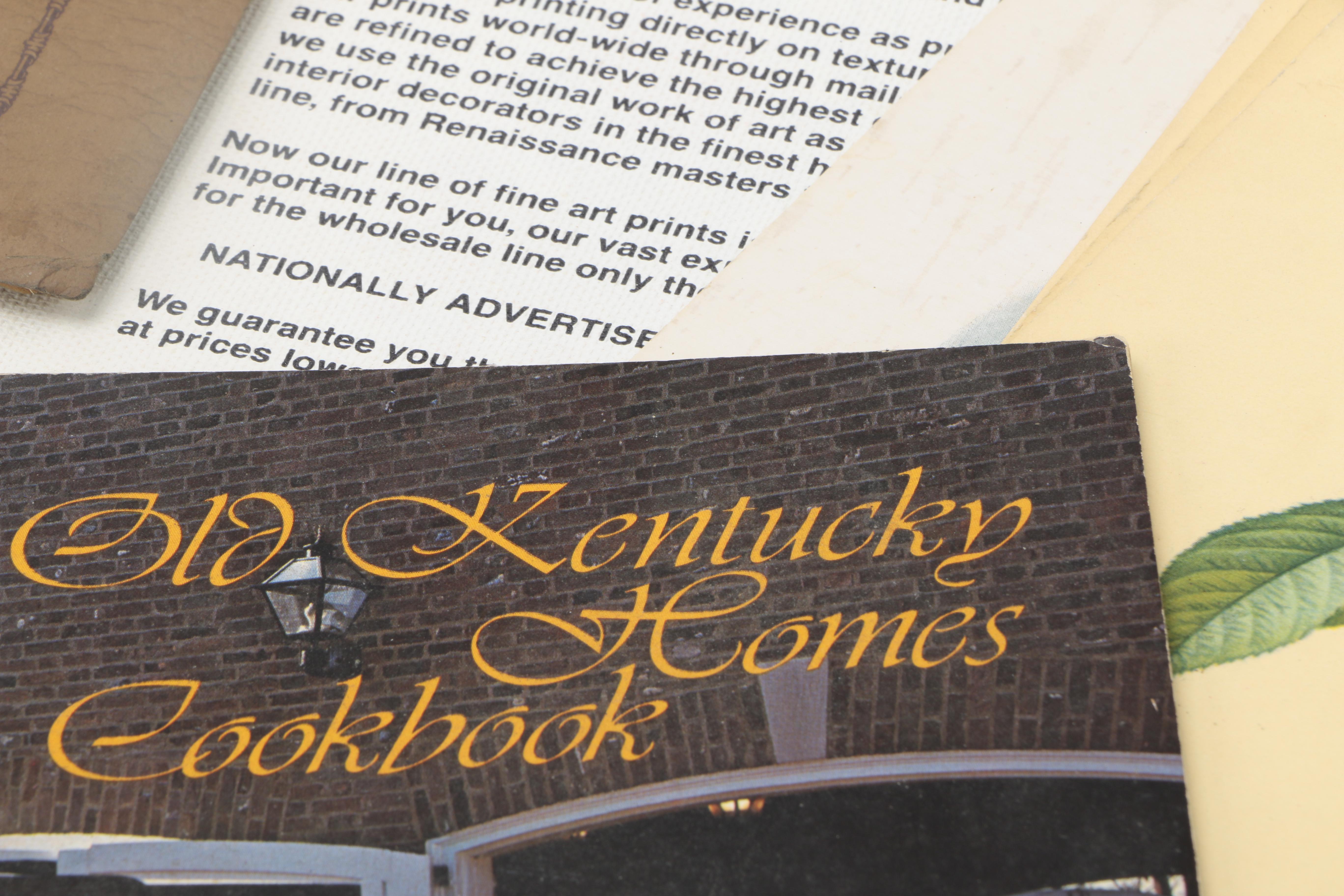 Ephemera Including "Cissy Gregg's Cook Book, Volume 1"