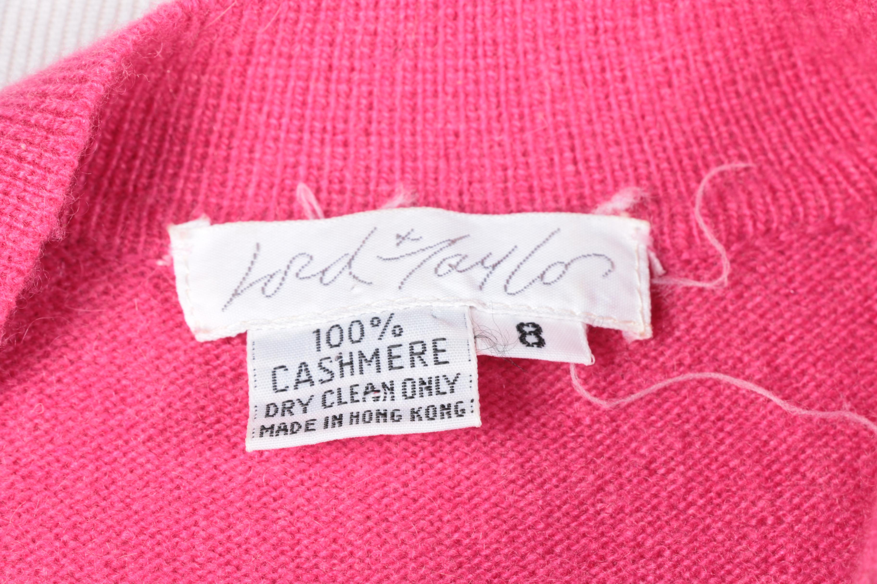 Lord & Taylor Pink Cashmere Dress