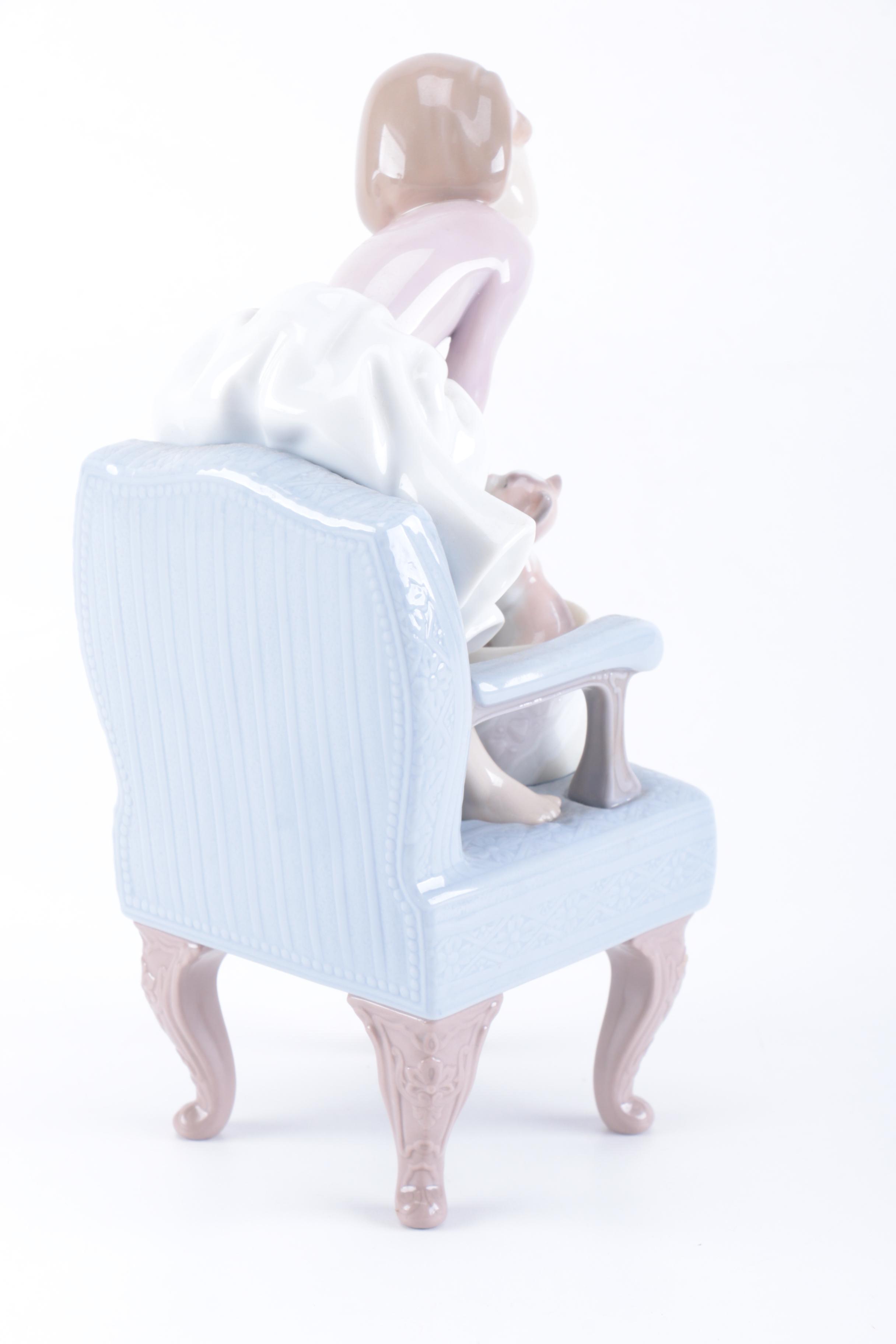 1998 Lladró Event Figurine "Purr-Fect Friends" Porcelain Figurine