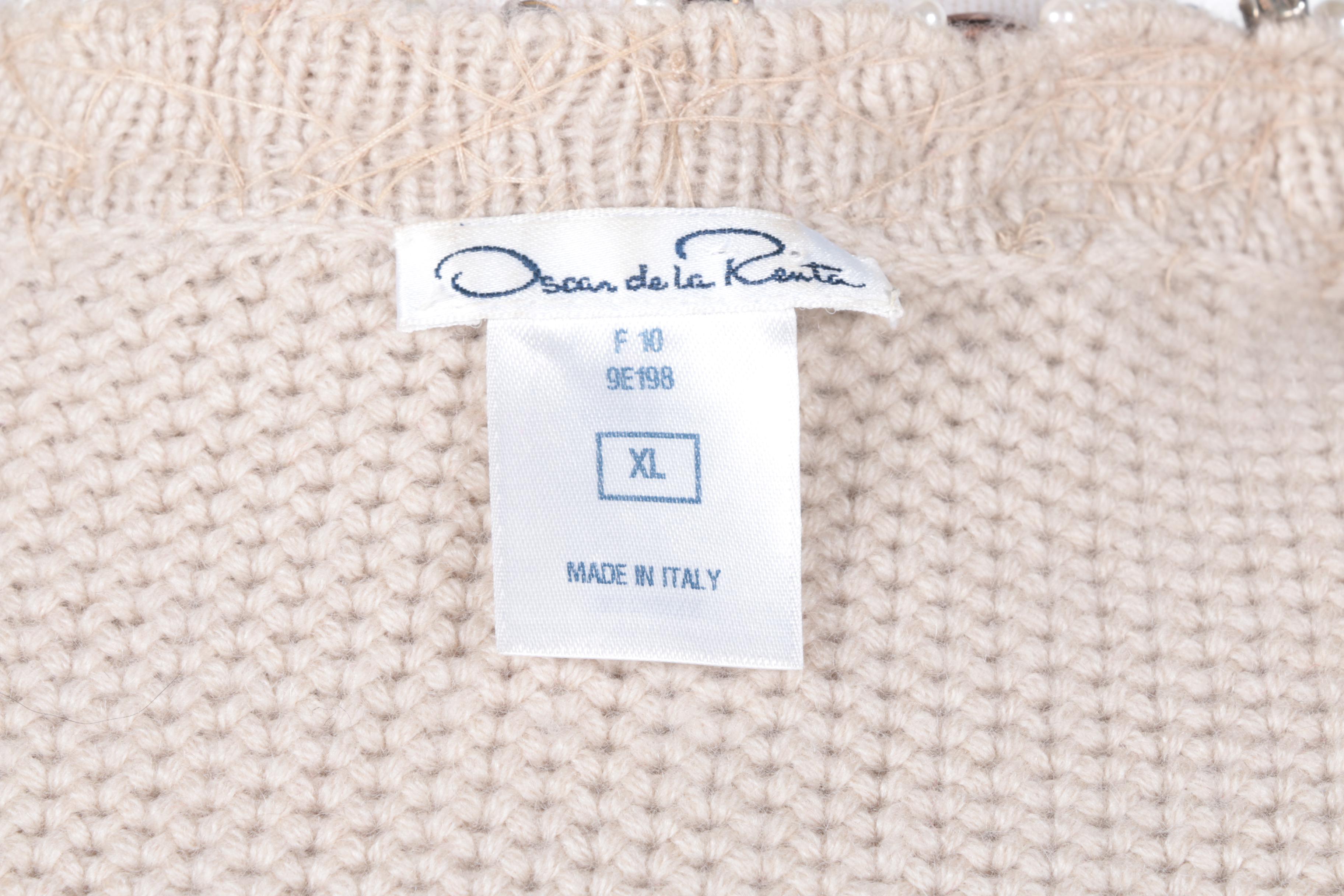 Oscar de la Renta Cashmere Cardigan