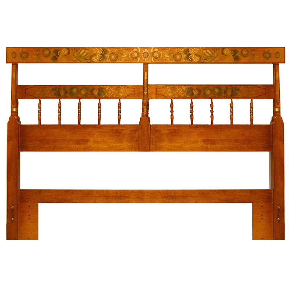 Hitchcock Style Maple Queen Size Headboard