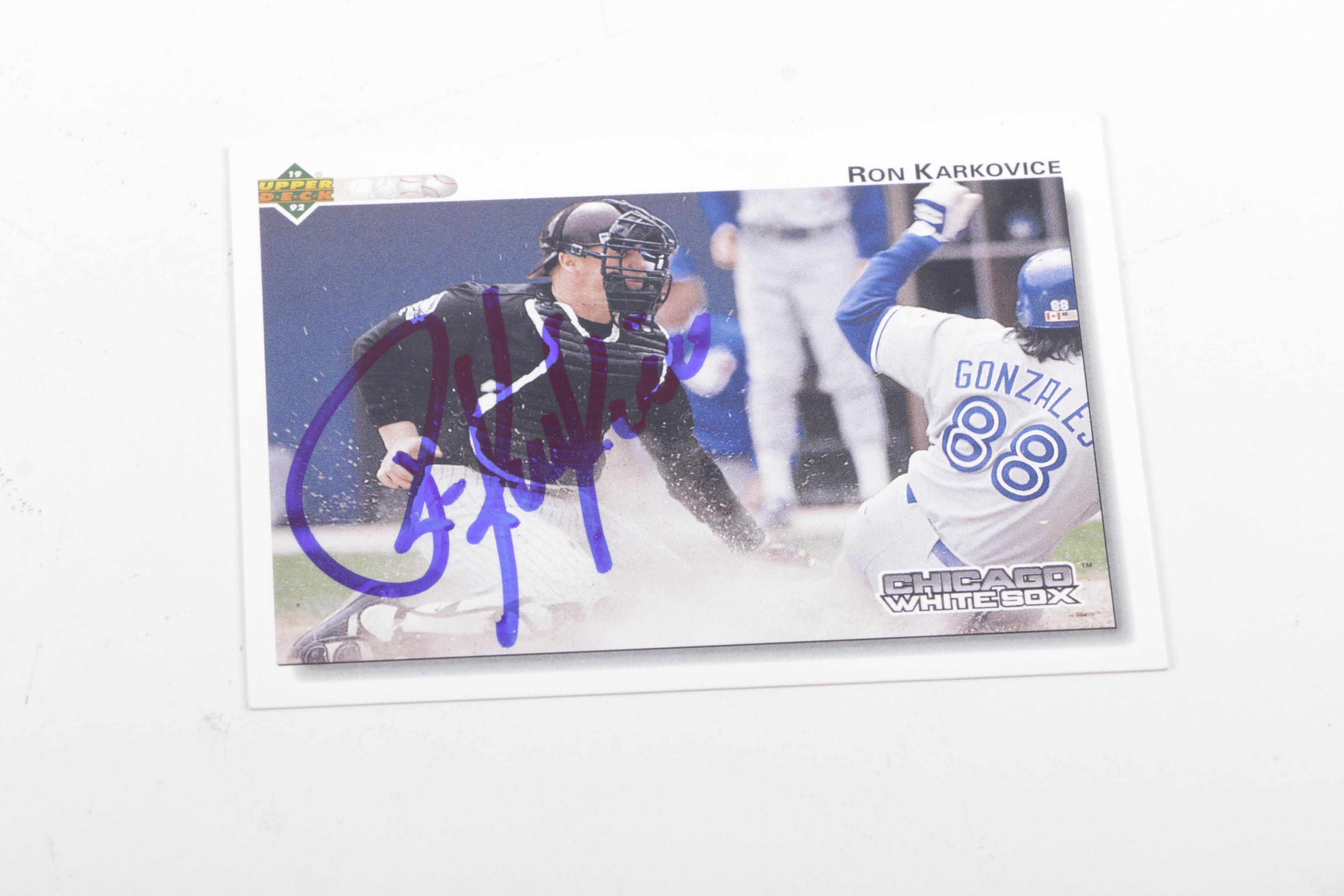 Autographed White Sox Baseball Cards