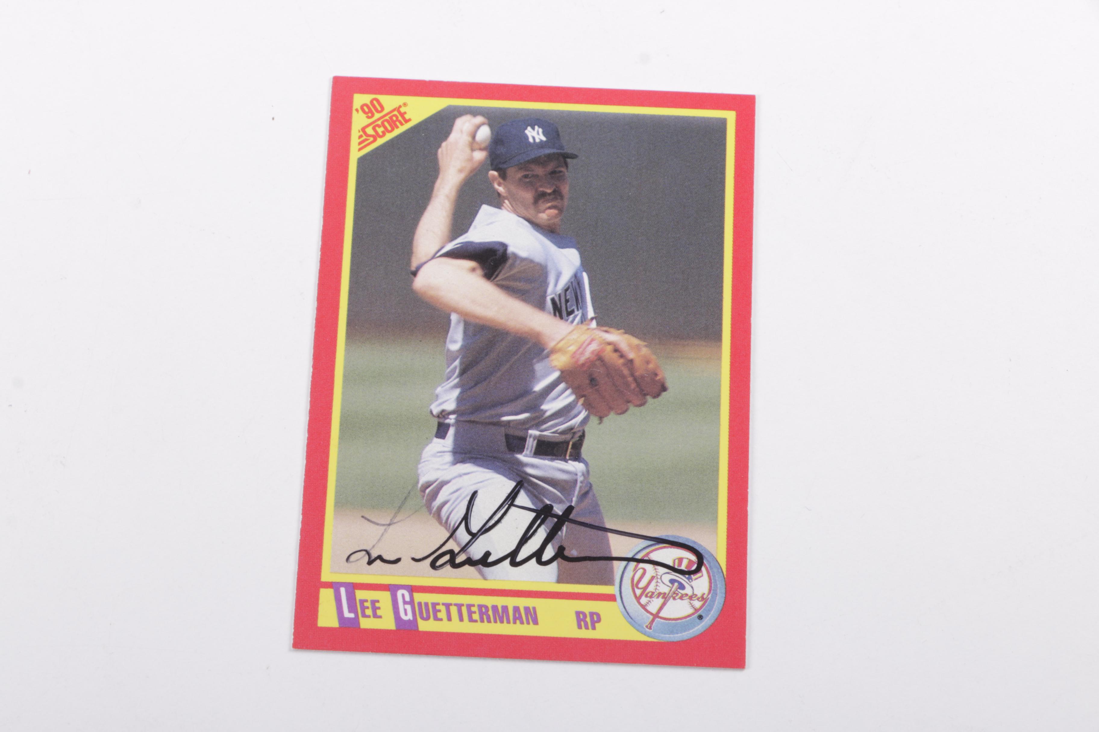 Collection of Signed Yankees Baseball Cards