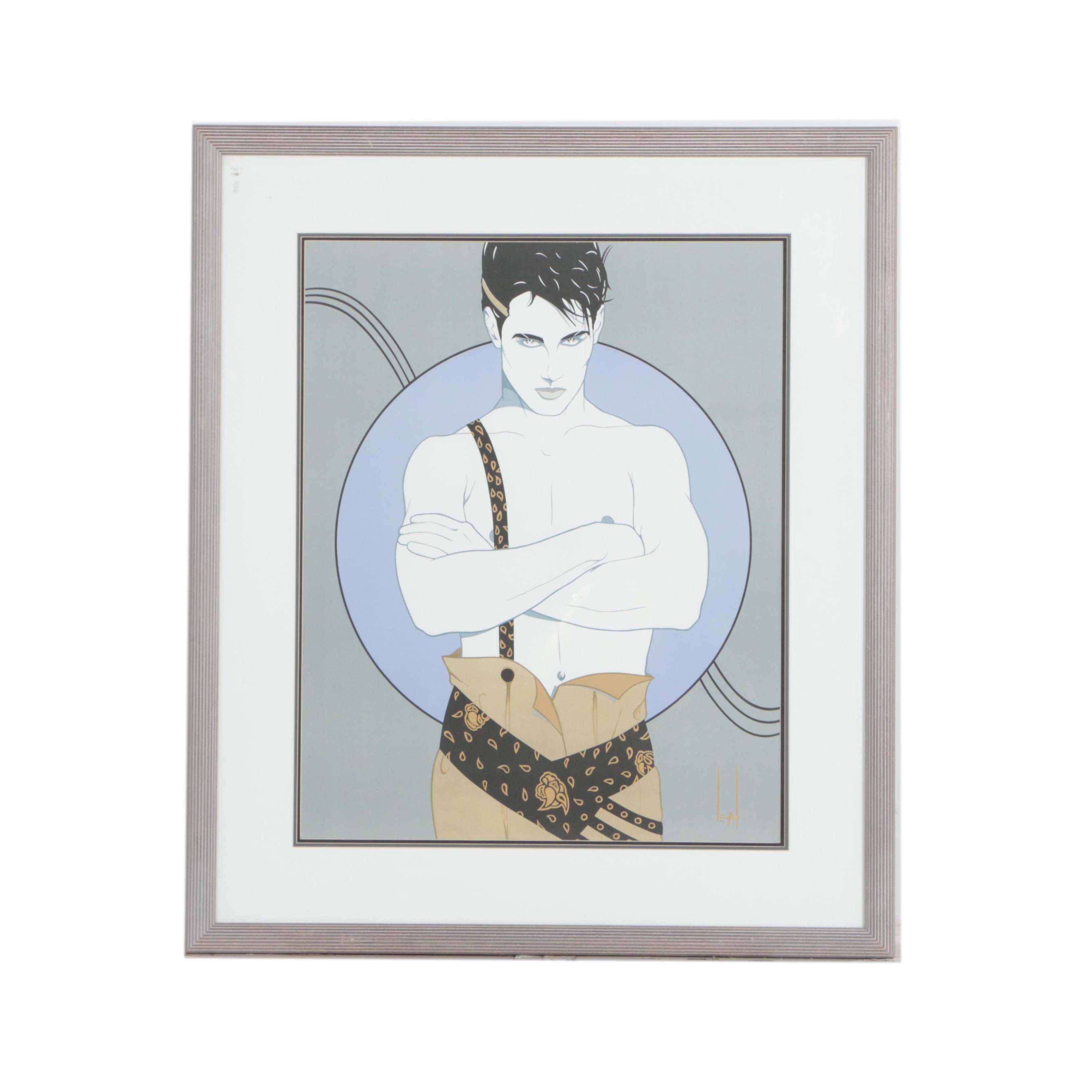 Steve Leal Serigraph Print on Paper "Adam"