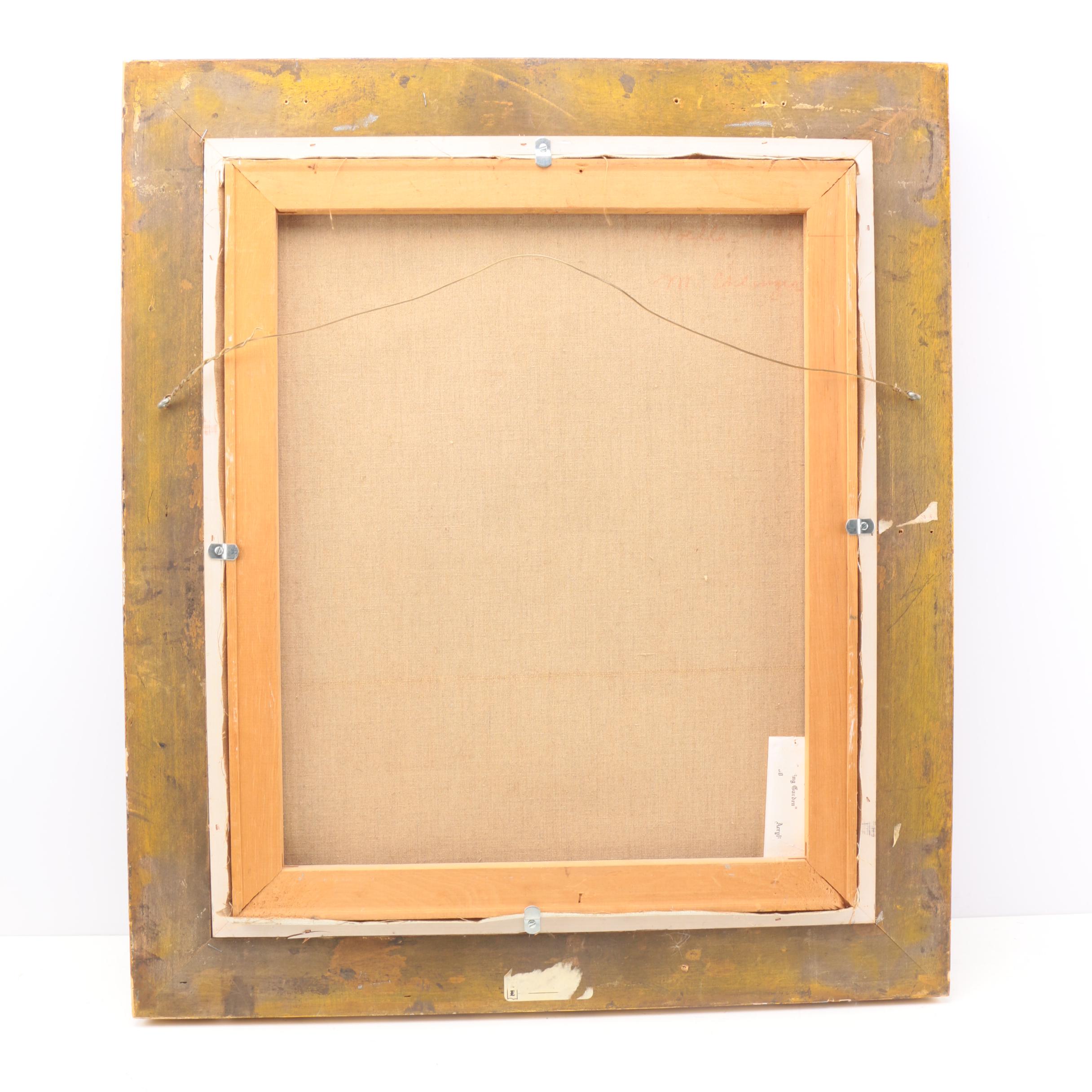 Maurice Ehlinger Oil on Canvas Portrait of a Woman