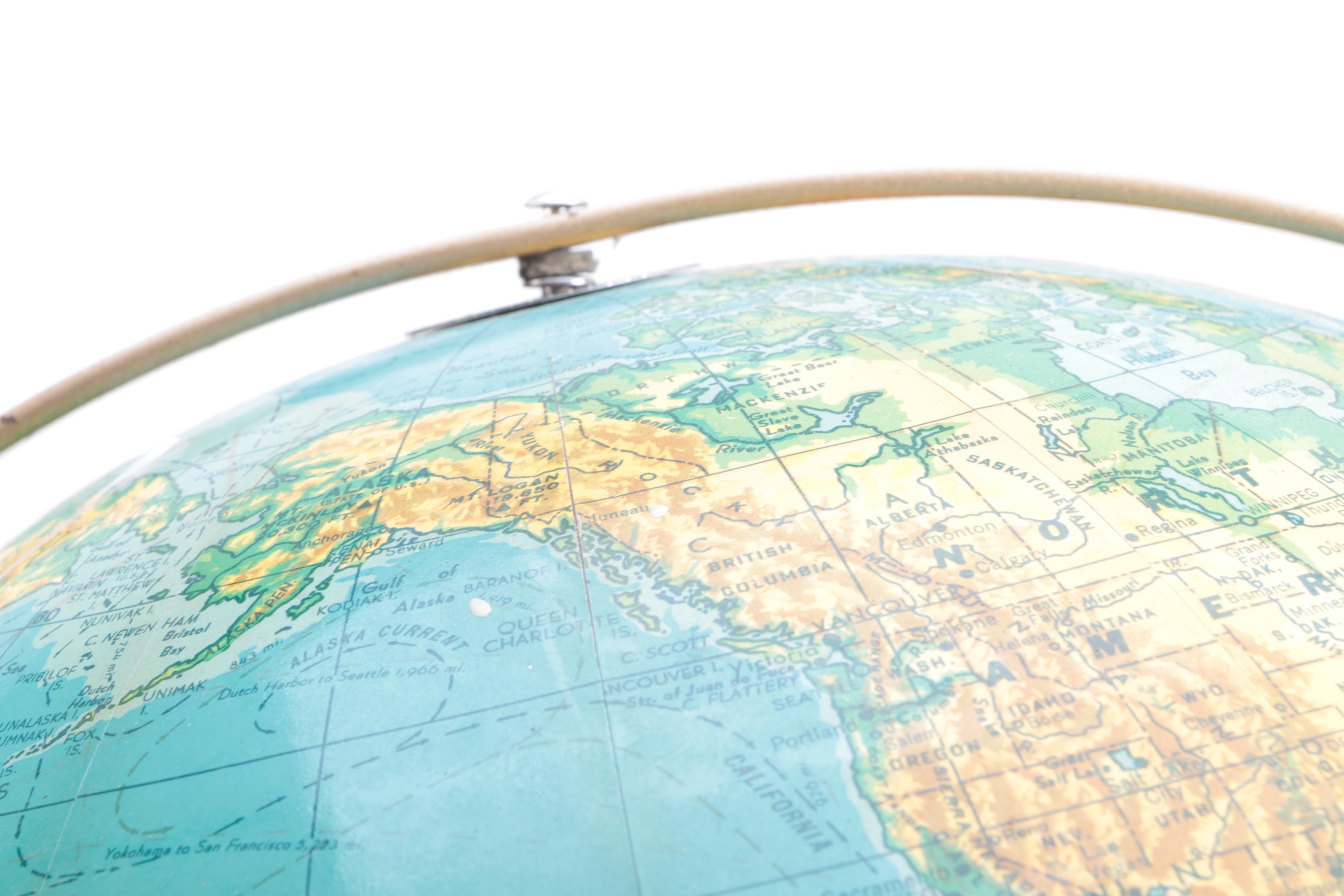 Pivoting Globe on a Base
