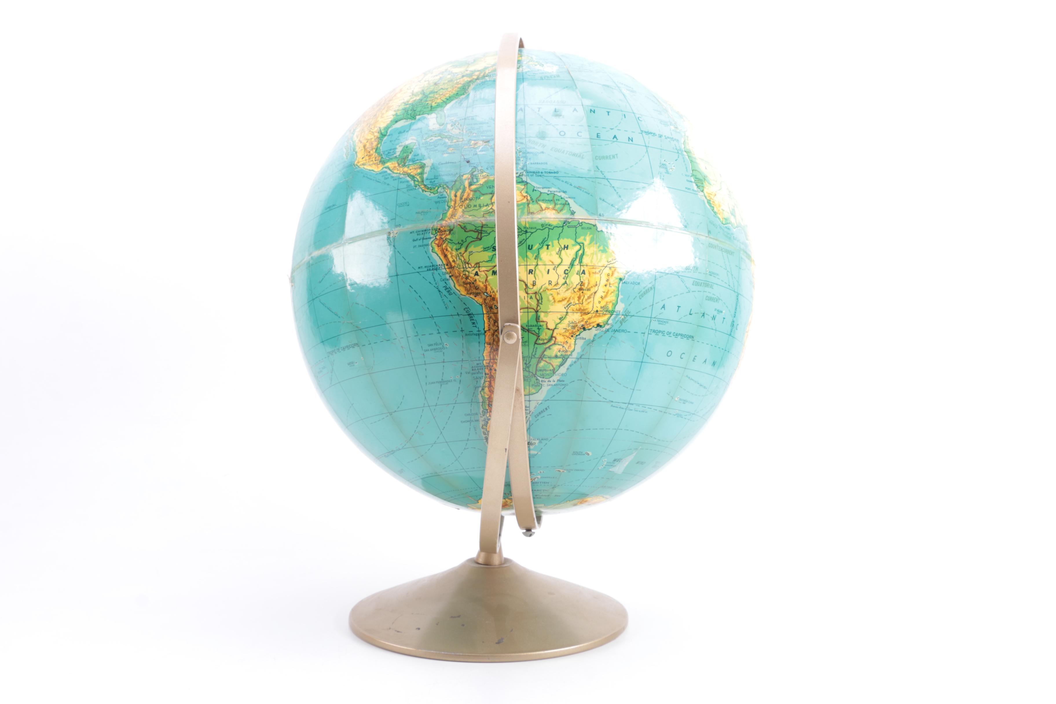 Pivoting Globe on a Base