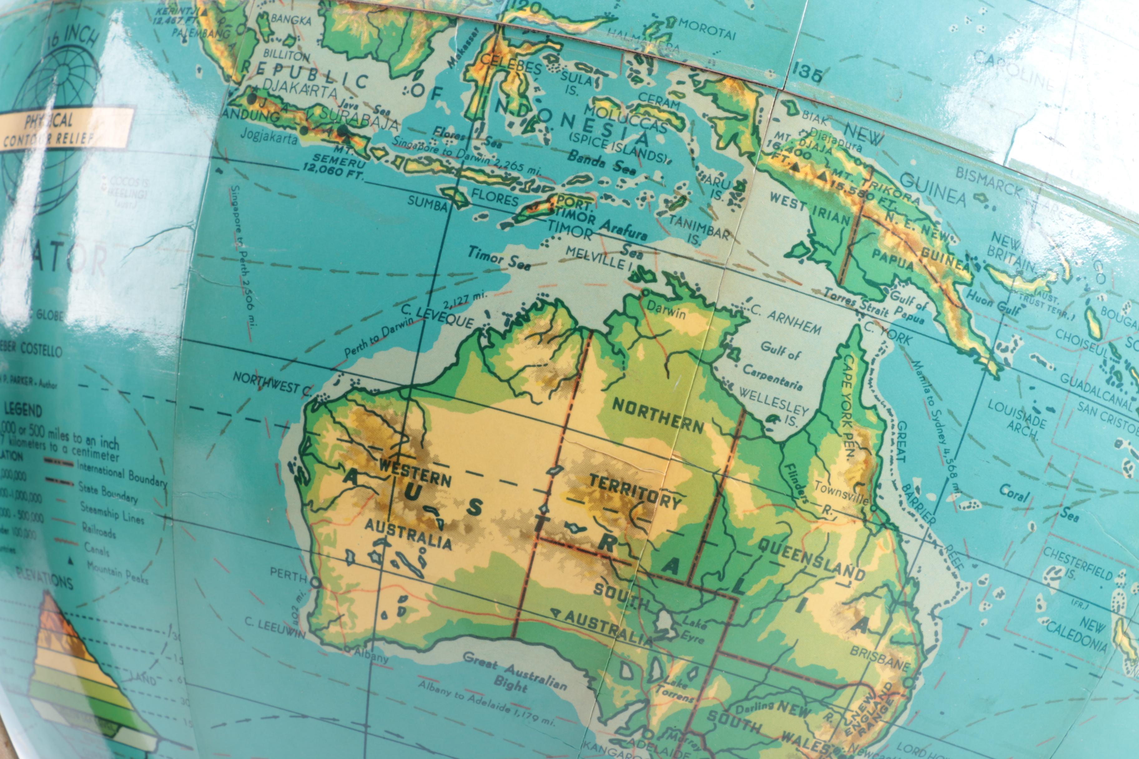 Pivoting Globe on a Base