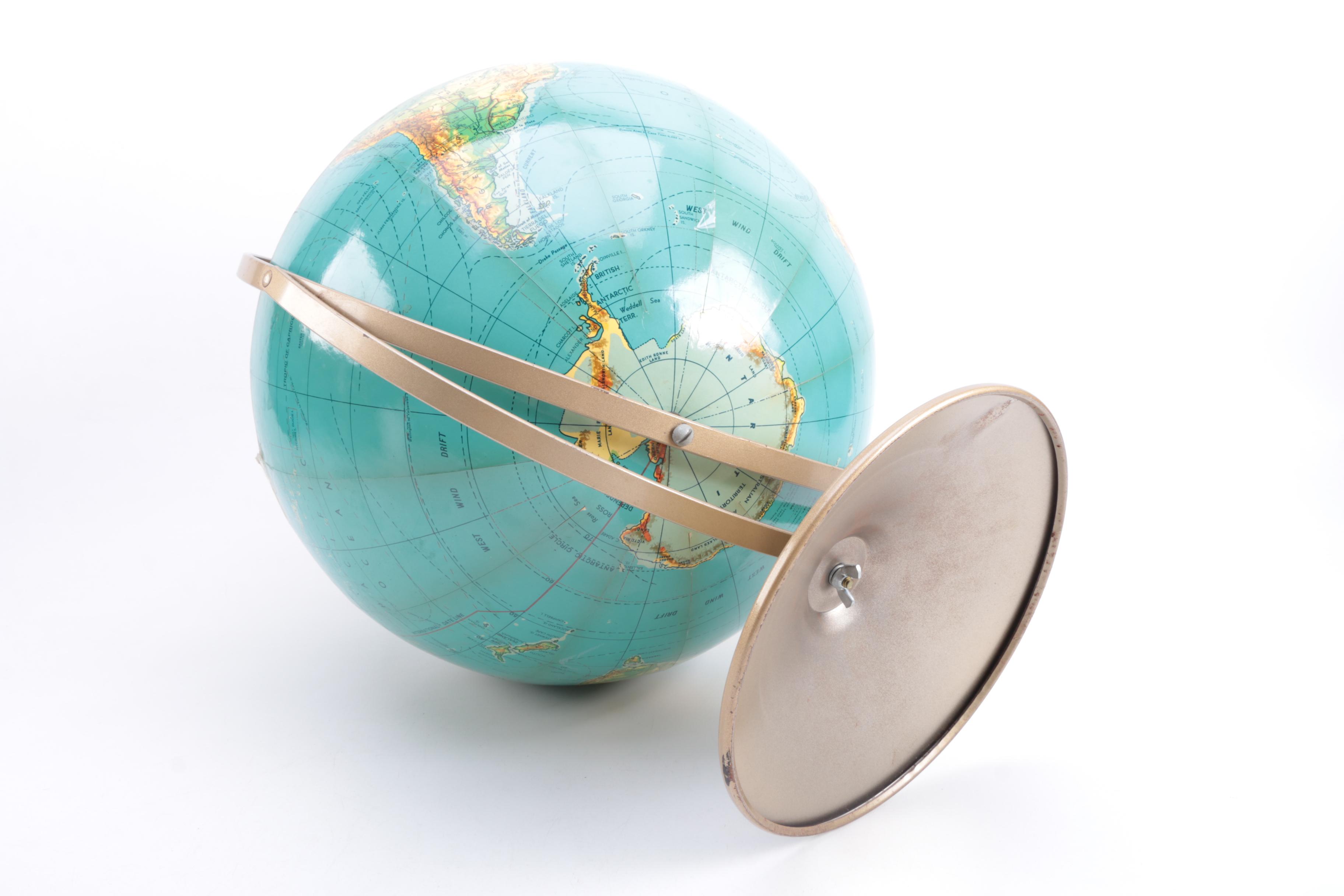 Pivoting Globe on a Base